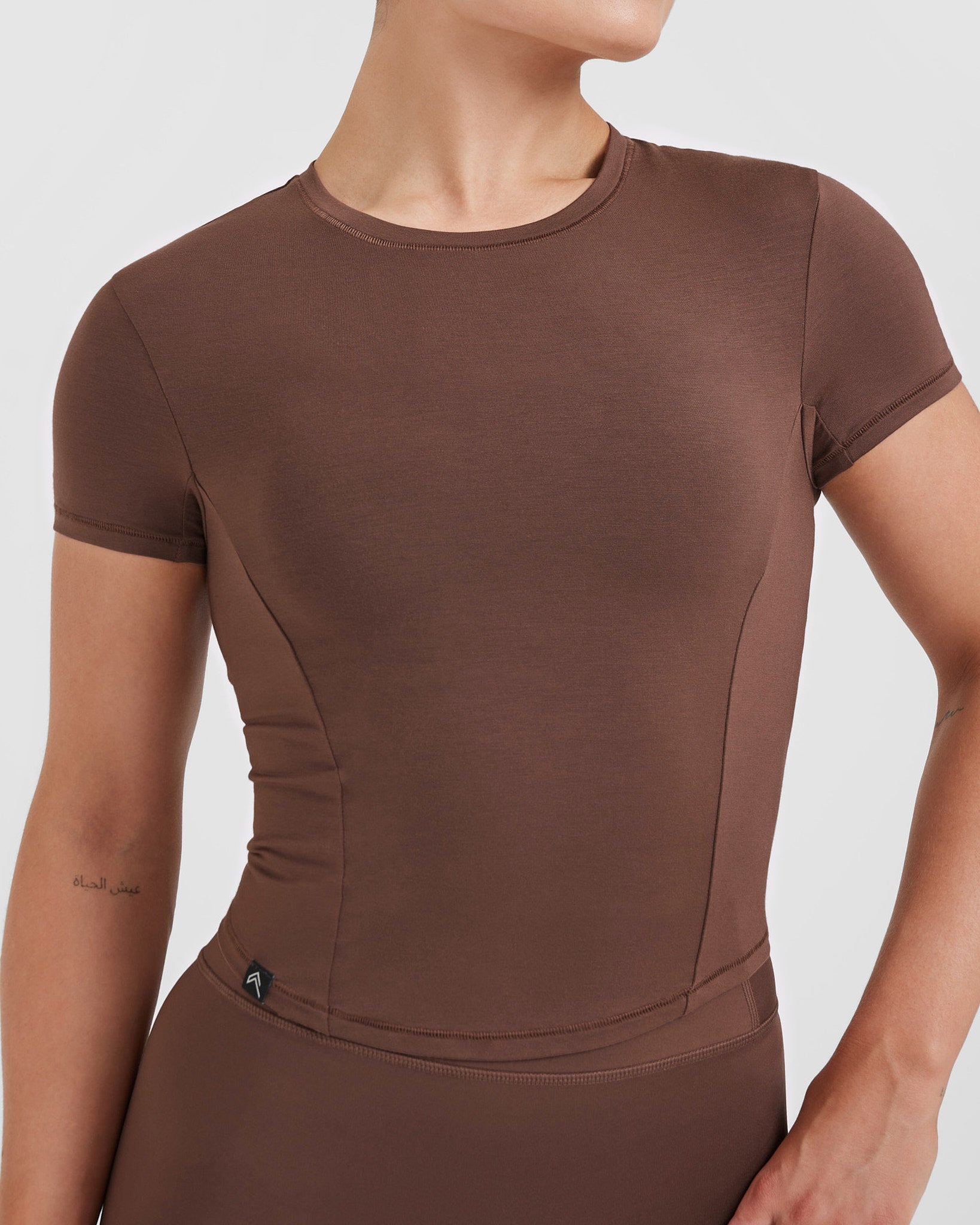 Mellow Soft Mid Short Sleeve T-Shirt | Chestnut - Image 4