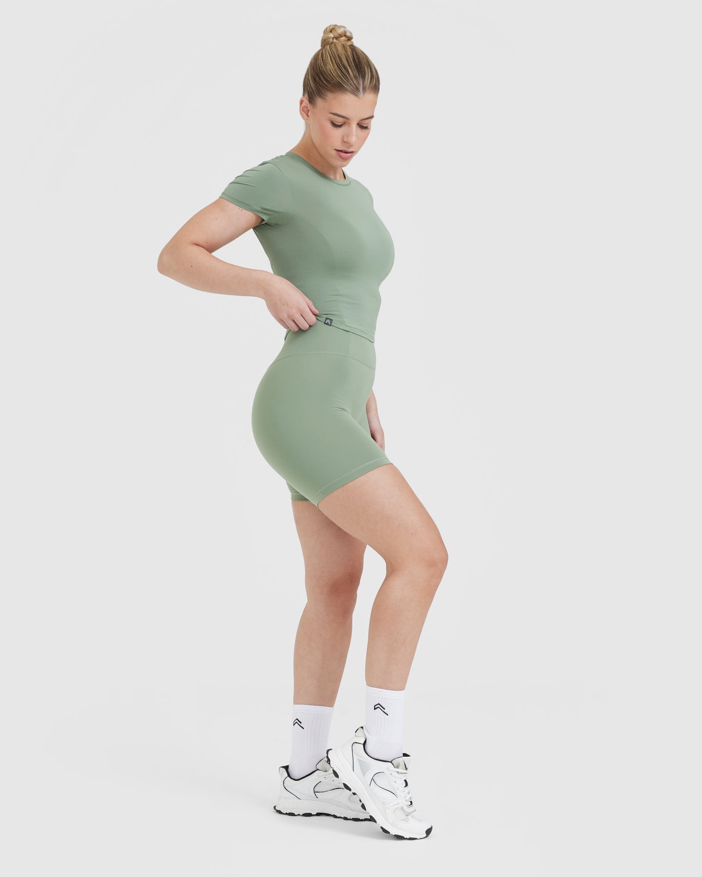 Mellow Soft Mid Short Sleeve T-Shirt | Sage - Image 3