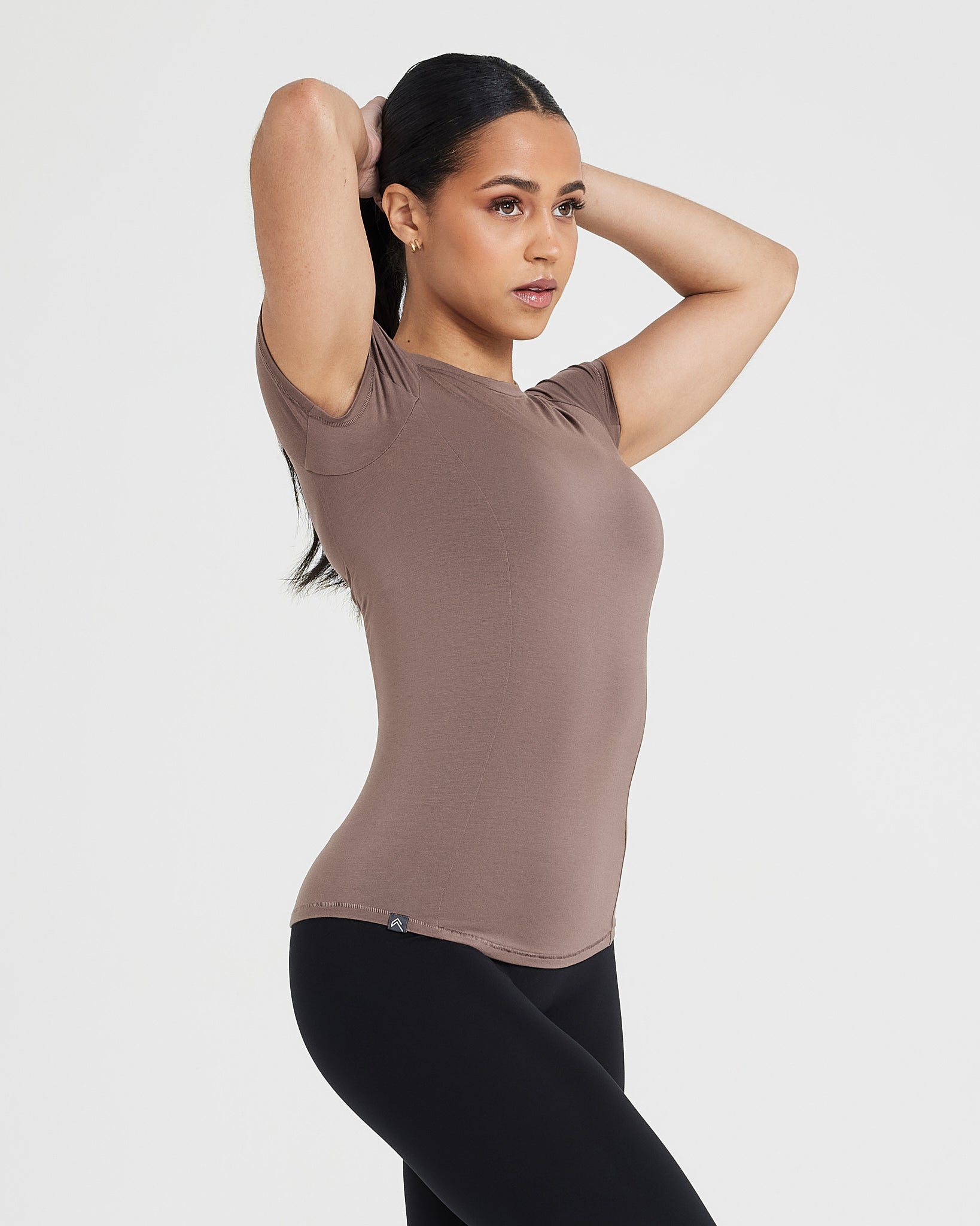 Mellow Soft Short Sleeve T-Shirt | Cool Brown - Image 3