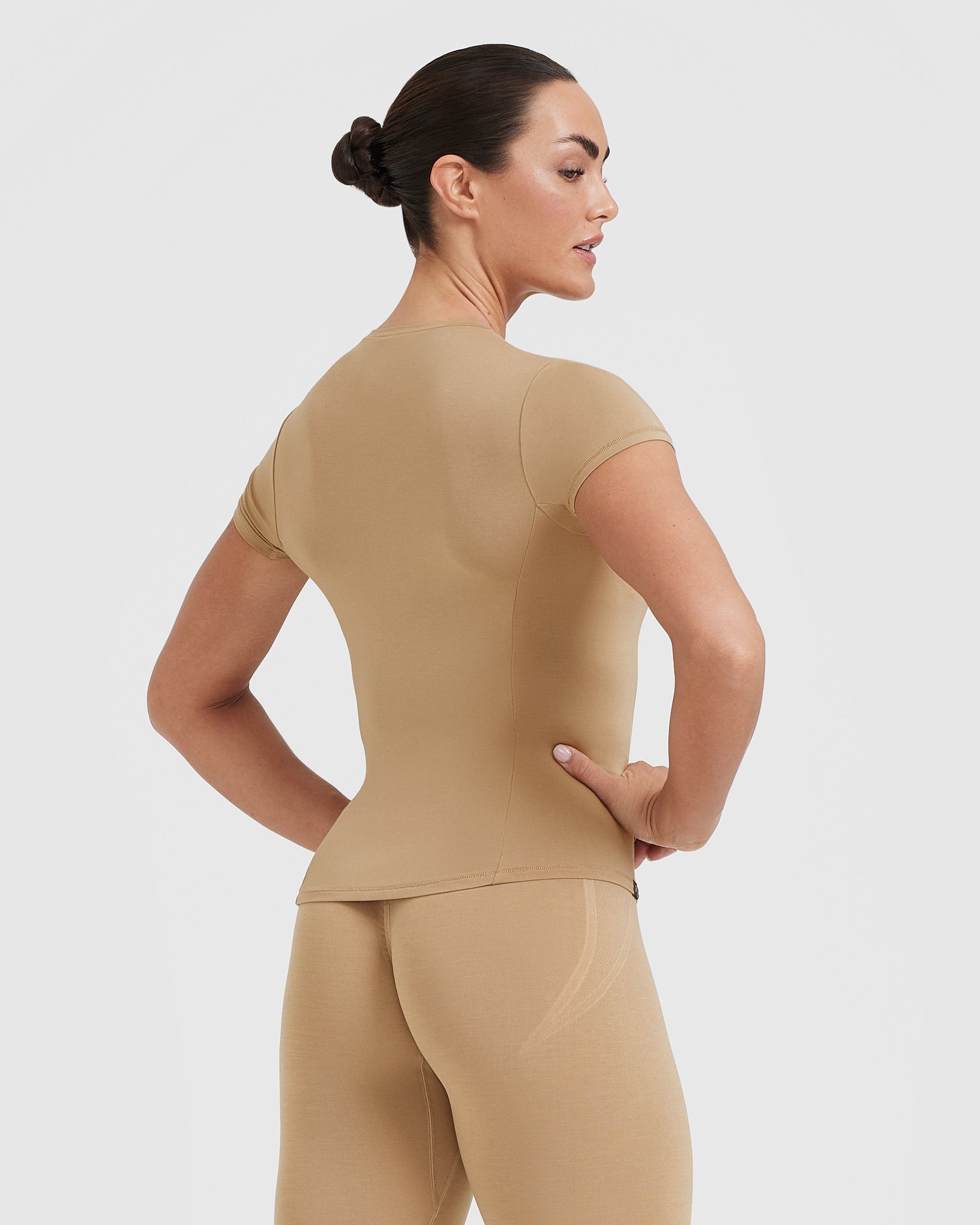 Mellow Soft Short Sleeve T-Shirt | Dune Brown - Image 2