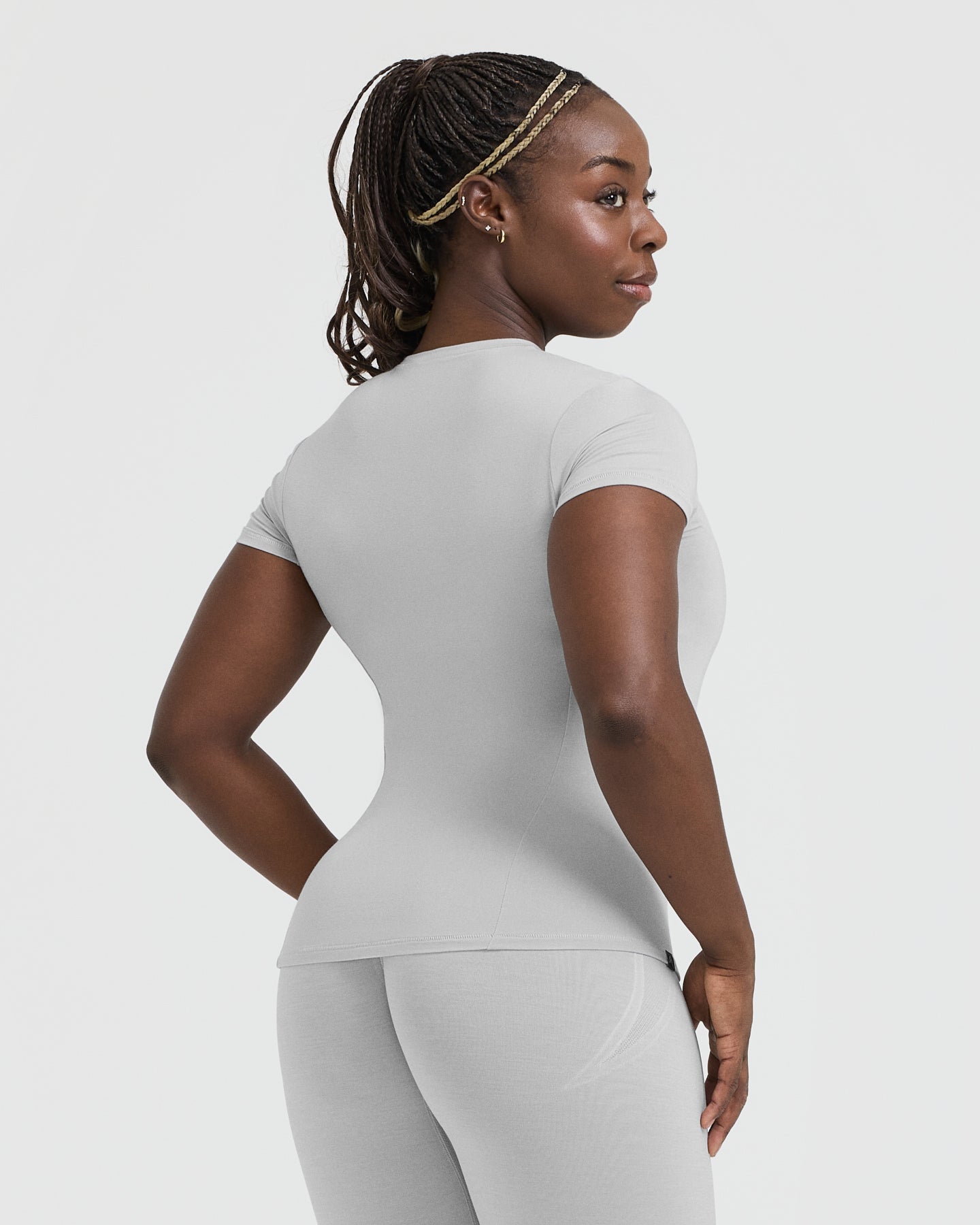 Mellow Soft Short Sleeve T-Shirt | Light Grey - Image 2