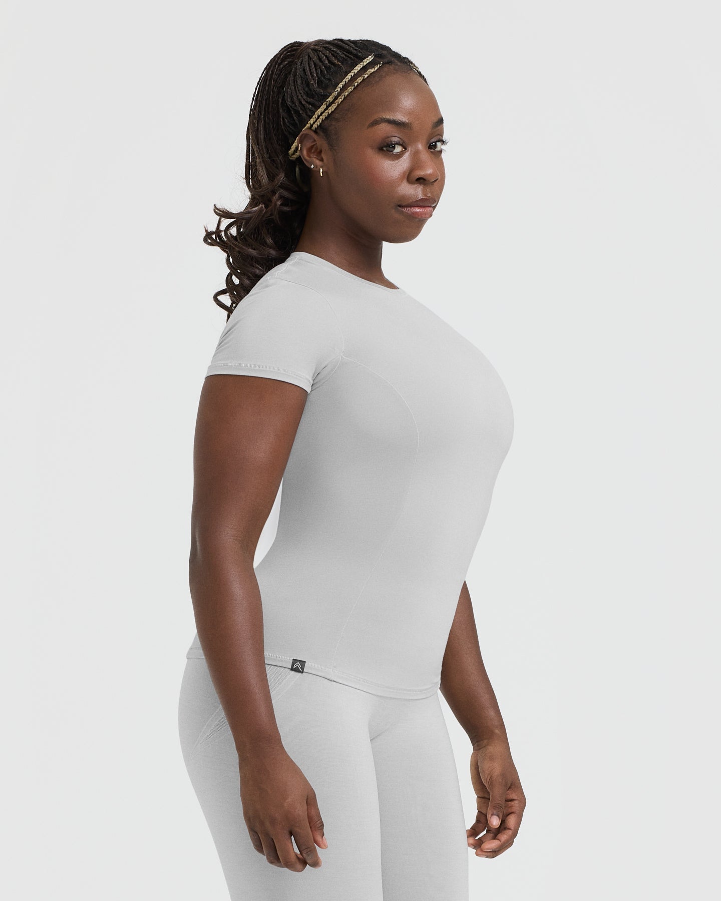 Mellow Soft Short Sleeve T-Shirt | Light Grey - Image 3