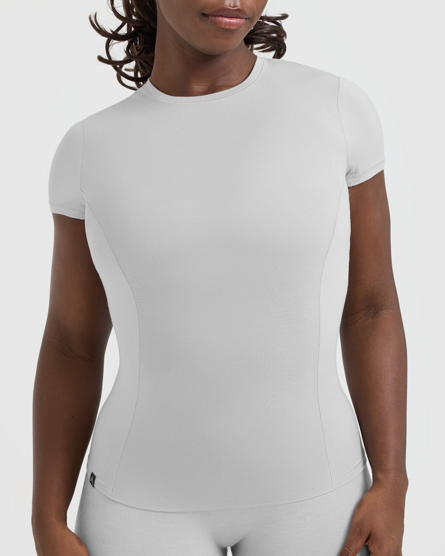 Mellow Soft Short Sleeve T-Shirt | Light Grey - Image 4