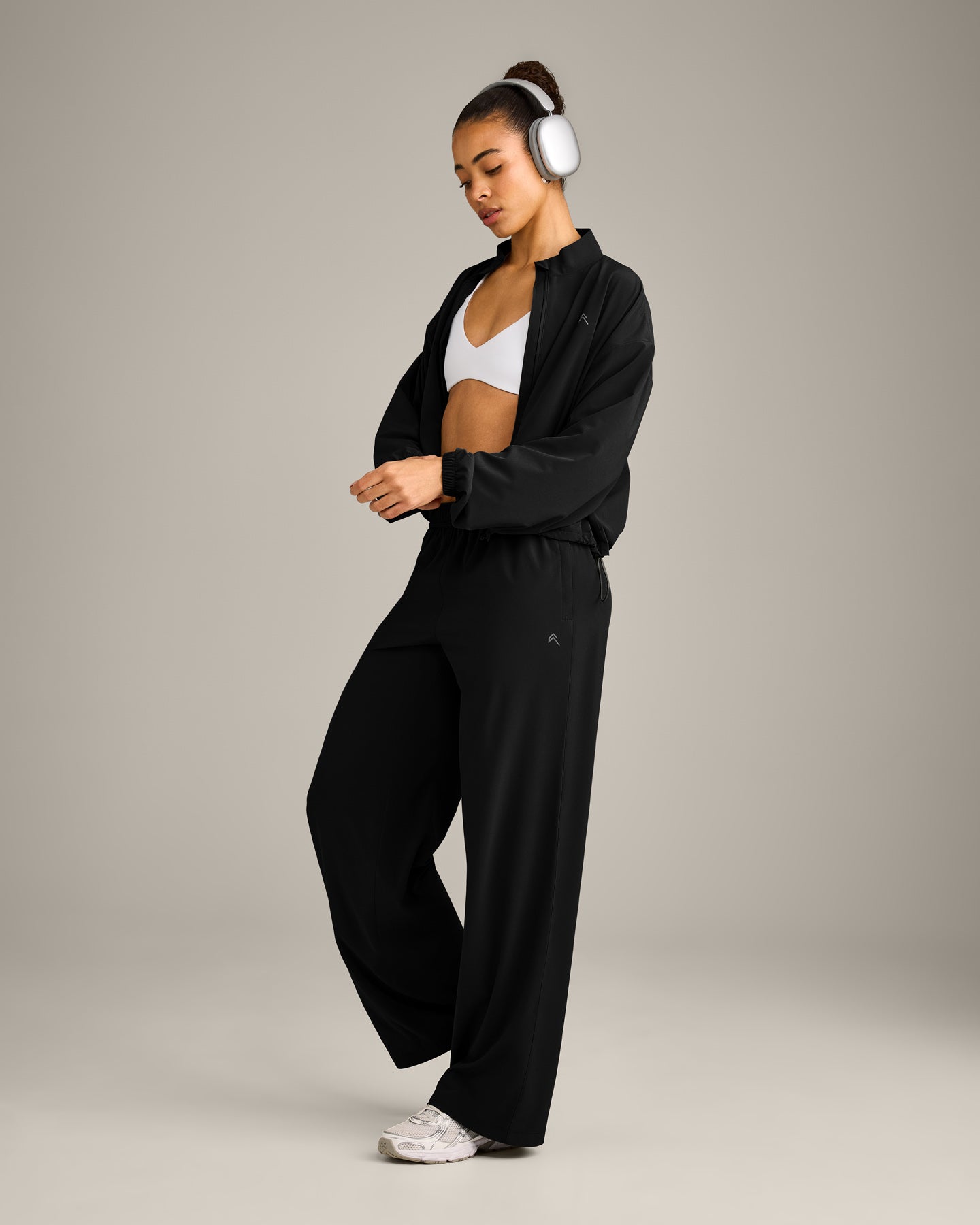 AirMove Straight Leg Pants with Reflective Logo | Black - Image 3