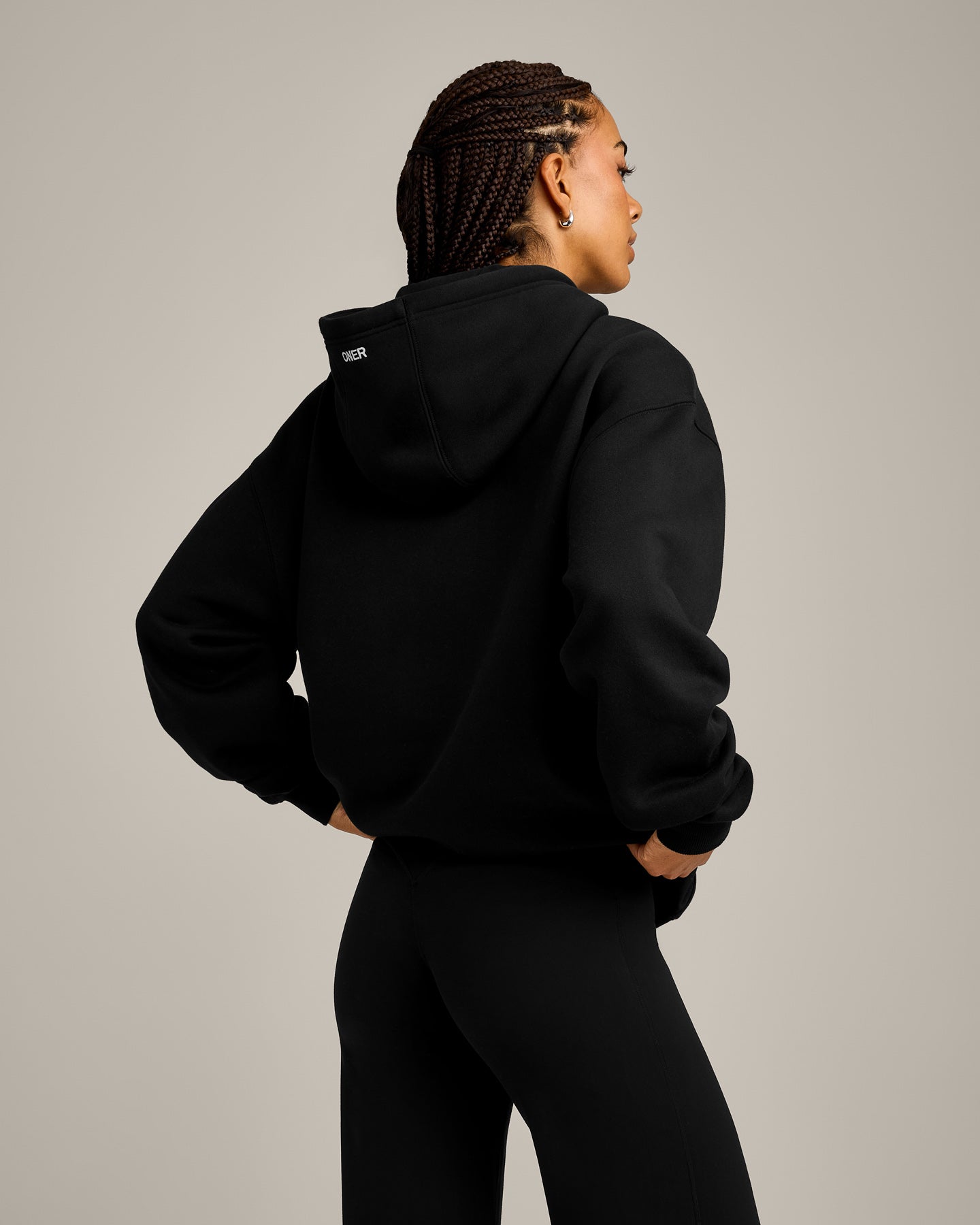 Foundations Cosy Hoodie | Black - Image 2