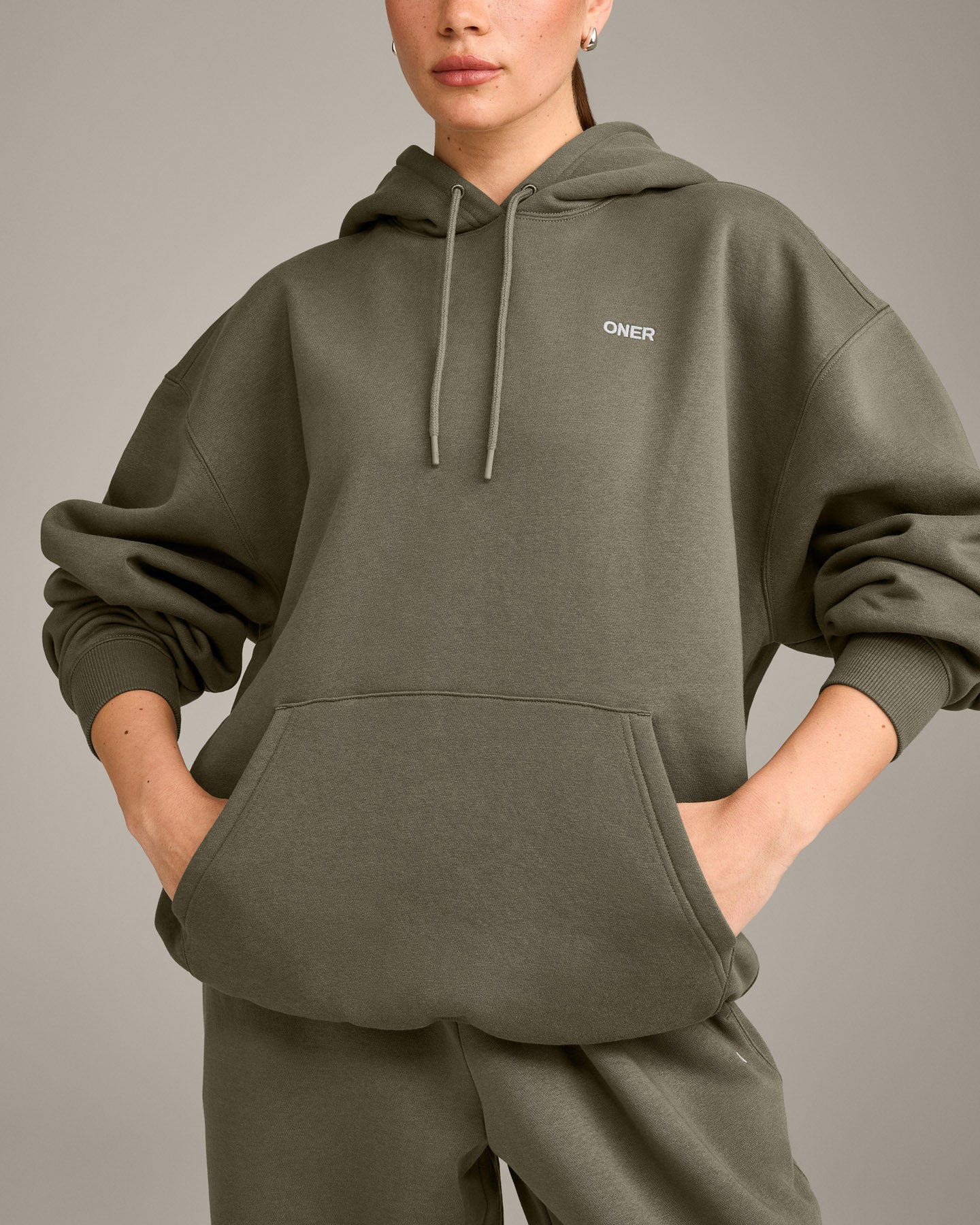 Foundations Cosy Oversized Hoodie | Alpine Green - Image 6