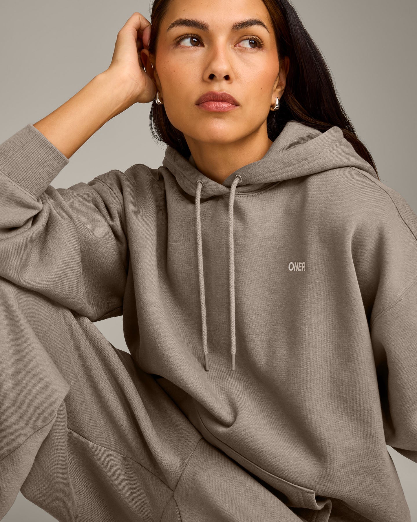 Alternative view of Foundations Cosy Oversized Hoodie | Minky