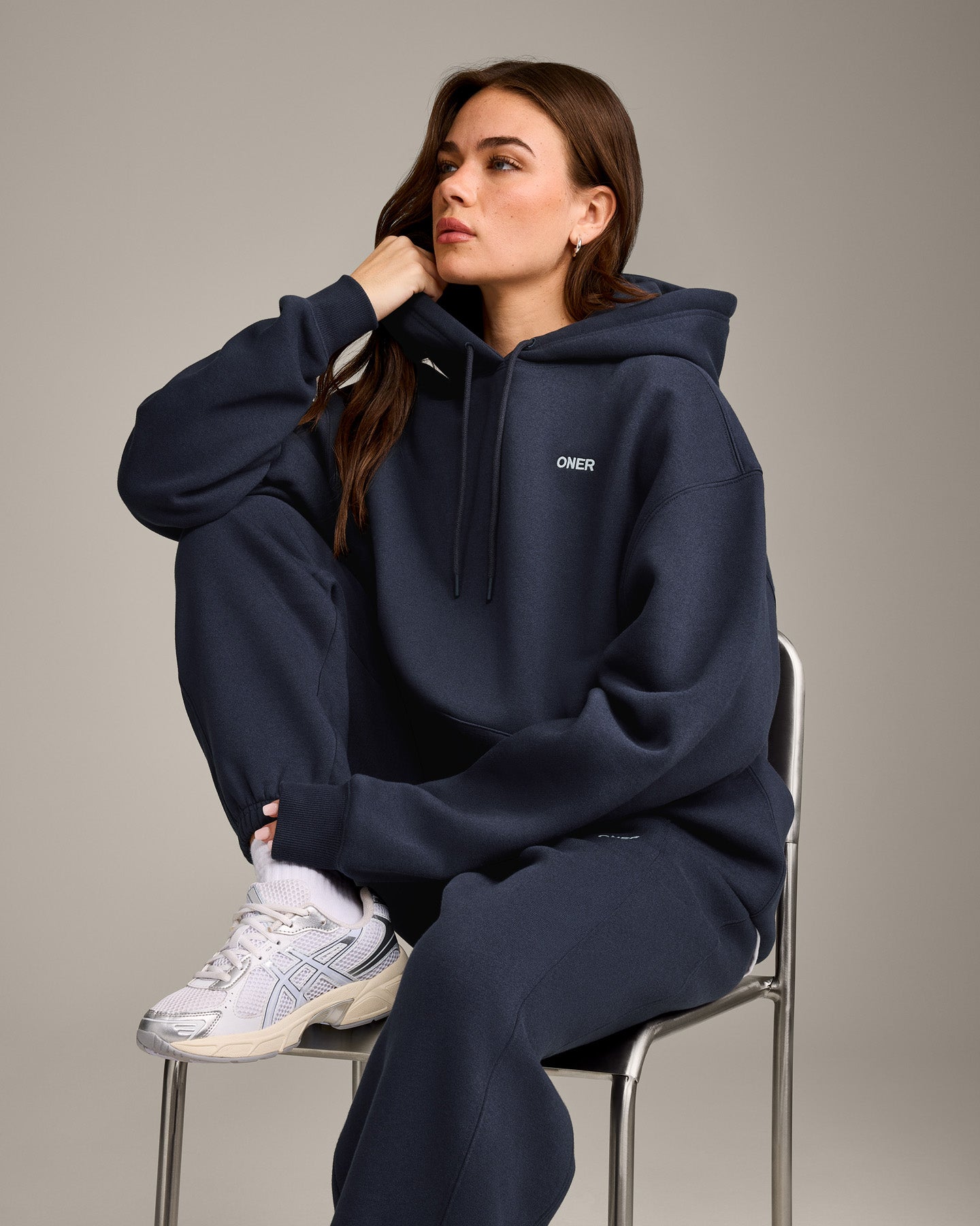 Foundations Cosy Oversized Hoodie | True Blue - Image 6