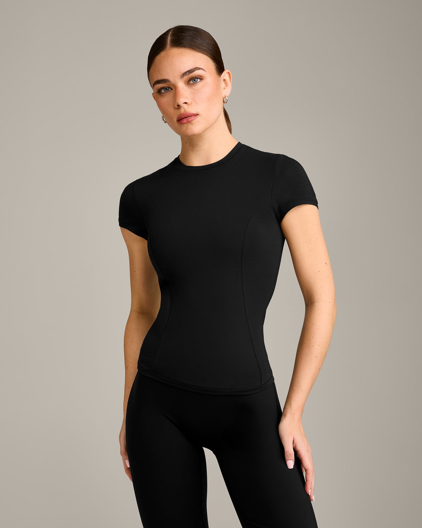 Mellow Motion Crew Neck Top | Black