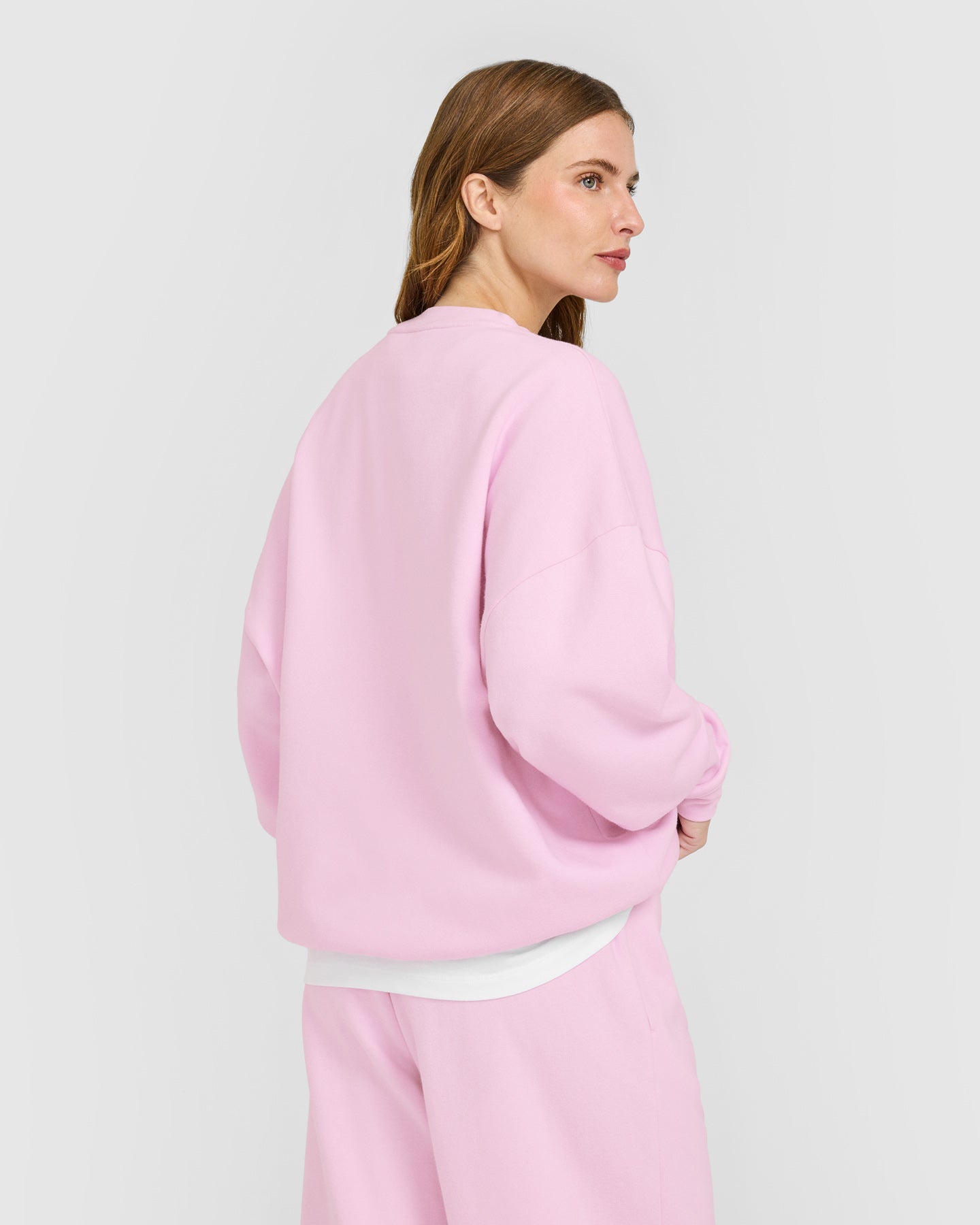 Mid Weight Sweatshirt | Chalk Pink - Image 2