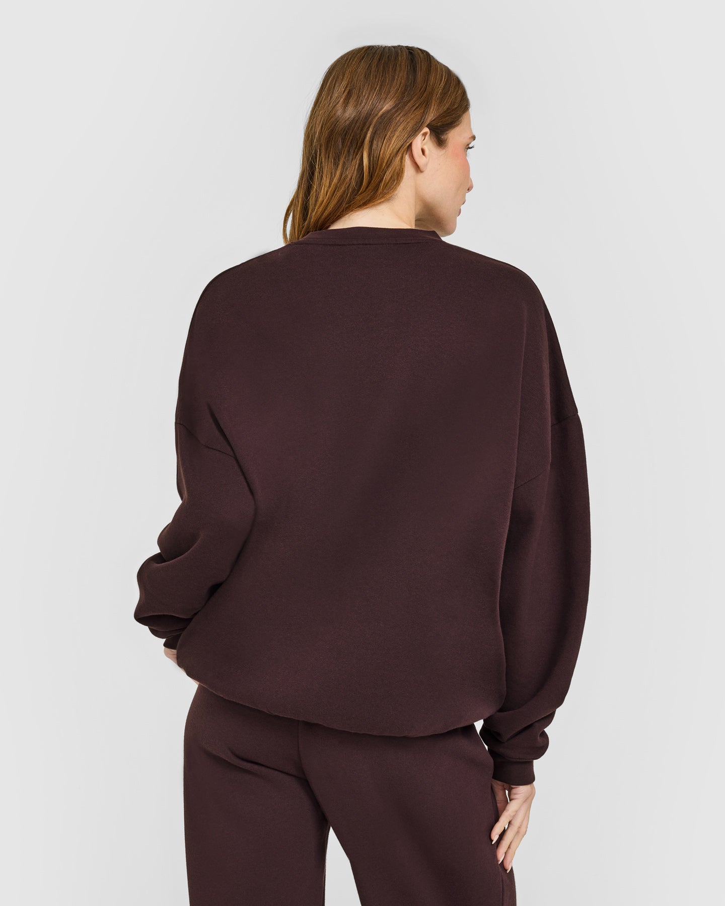Mid Weight Sweatshirt | Plum Brown - Image 4