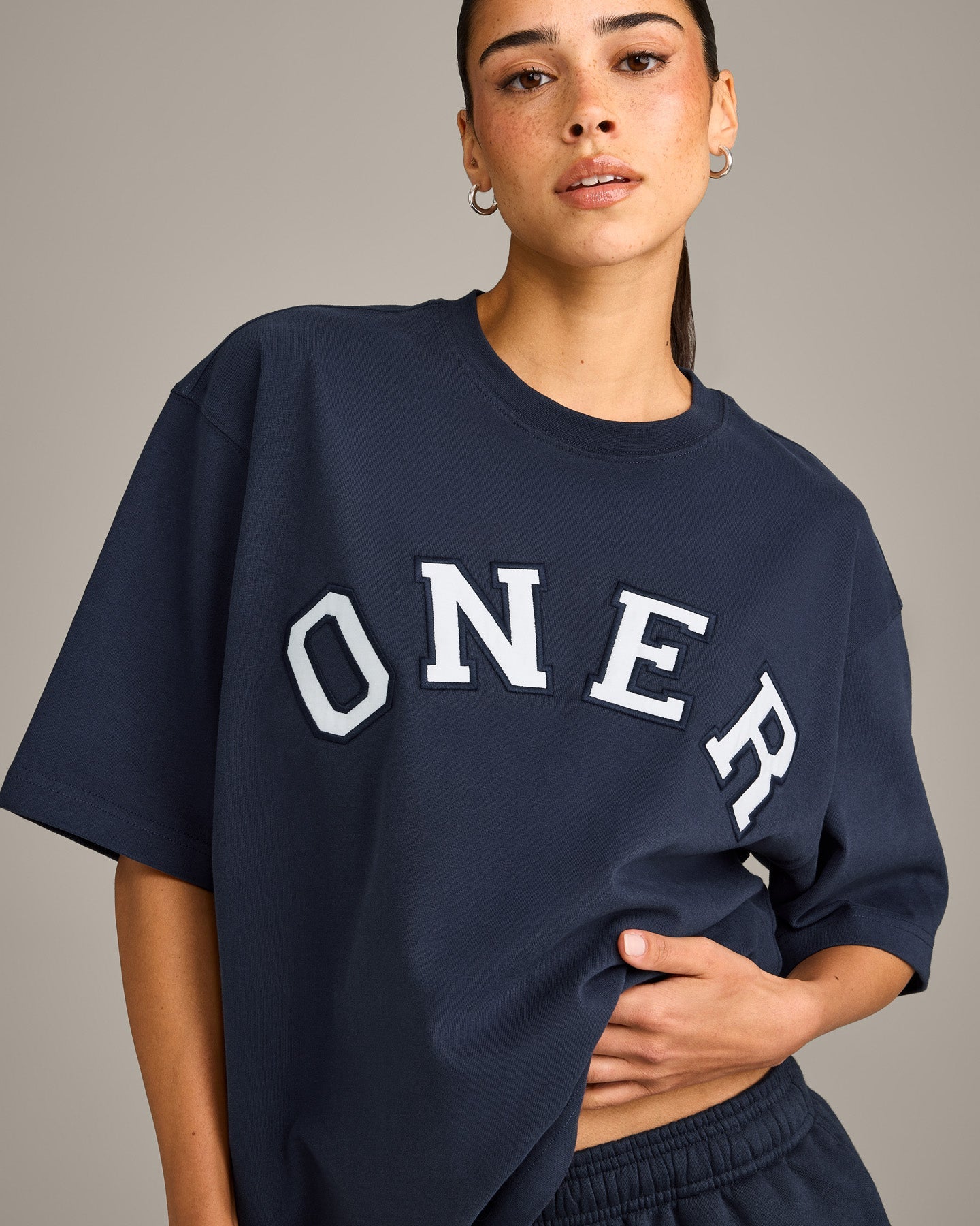 Oversized Girlfriend Washed T-Shirt | True Blue - Image 2