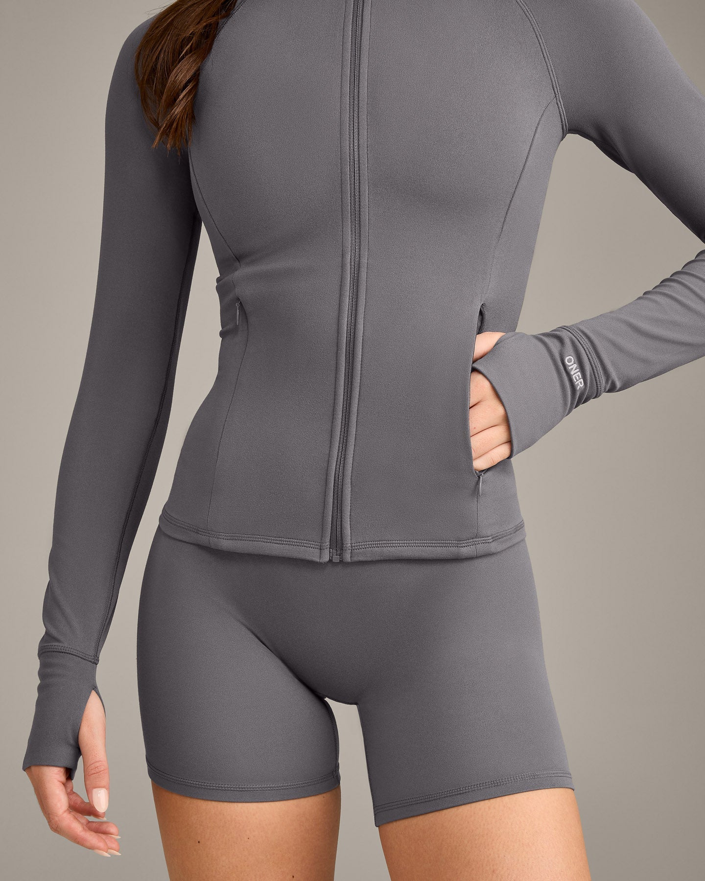 SoftMotion Jacket with Grey Logo | Ash Grey - Image 4
