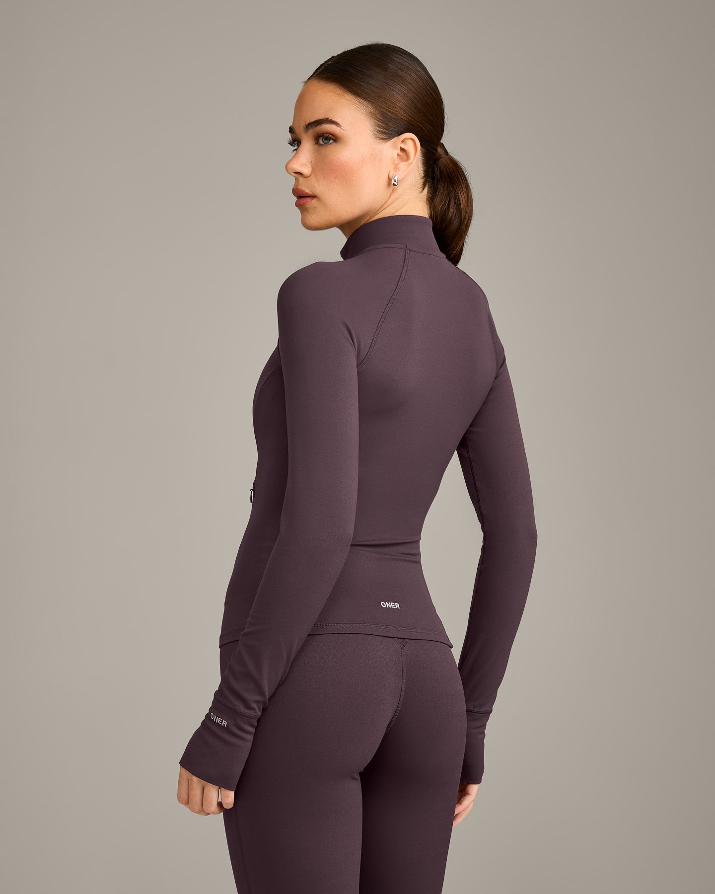 SoftMotion Jacket with Grey Logo | Dark Umber Brown - Image 2
