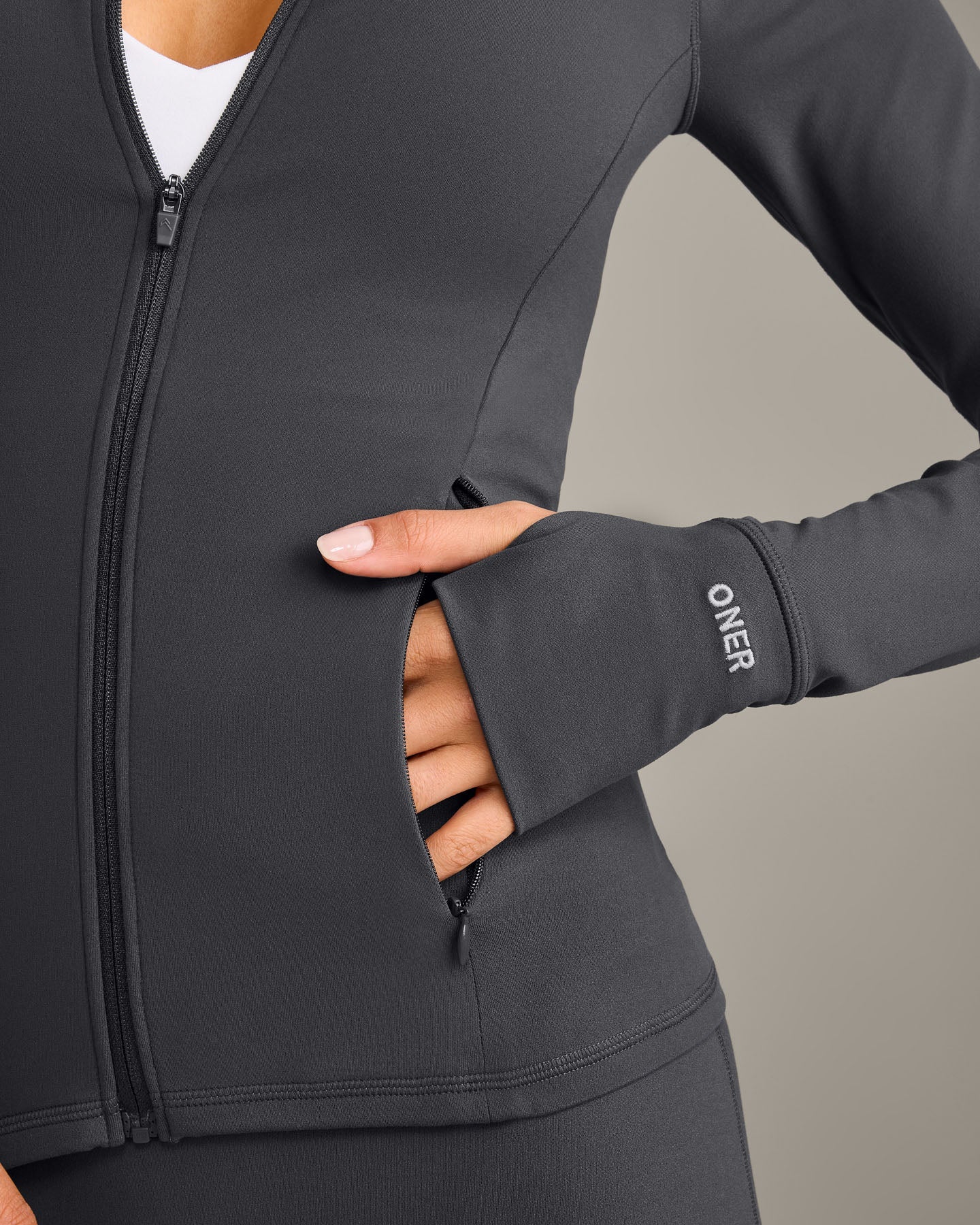 SoftMotion Jacket with Grey Logo | Coal - Image 6