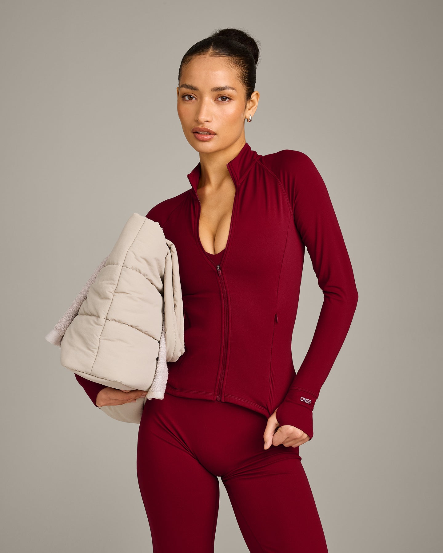 SoftMotion Jacket with Grey Logo | Ruby Red - Image 4