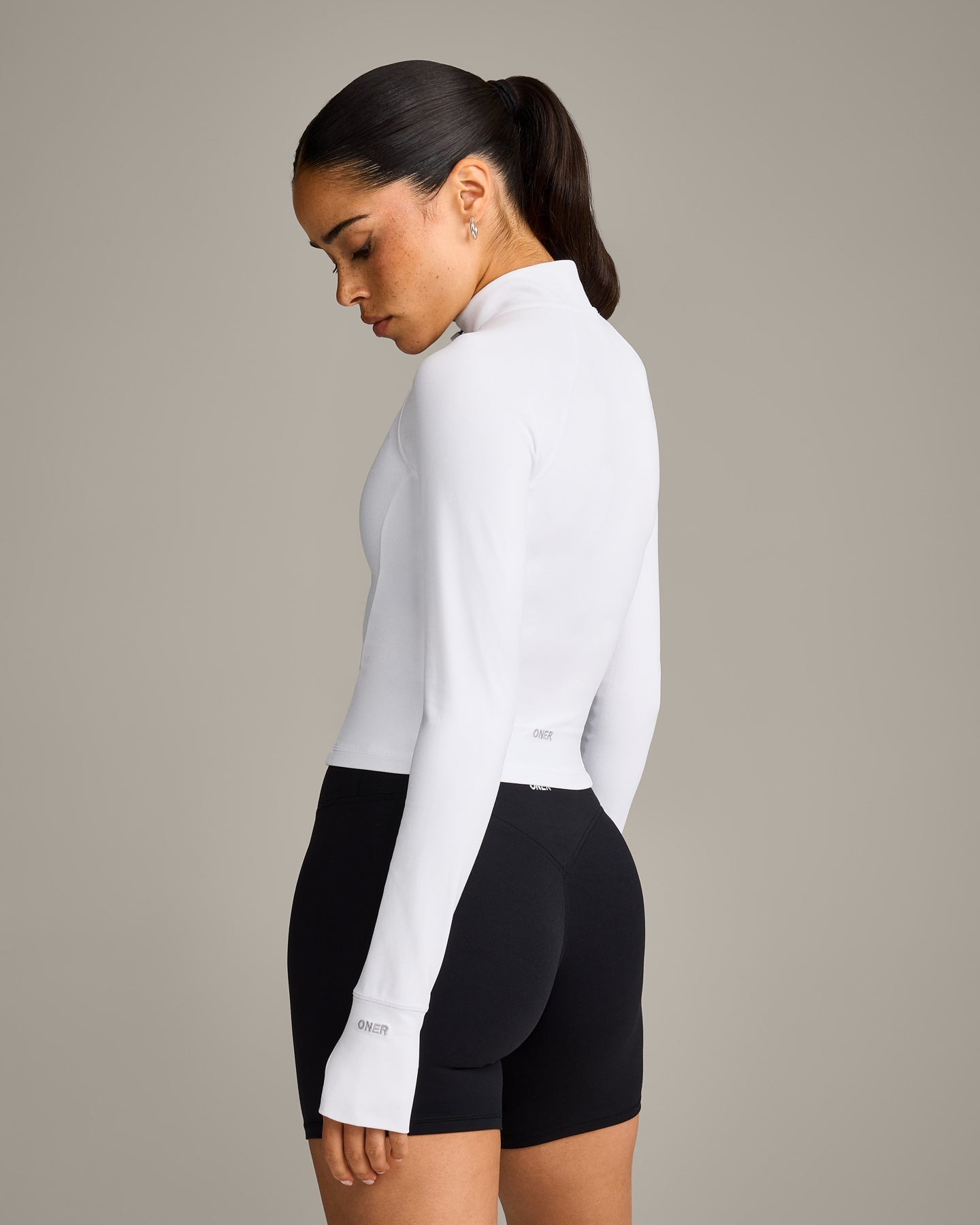 SoftMotion Mid Jacket with Grey Logo | White - Image 2