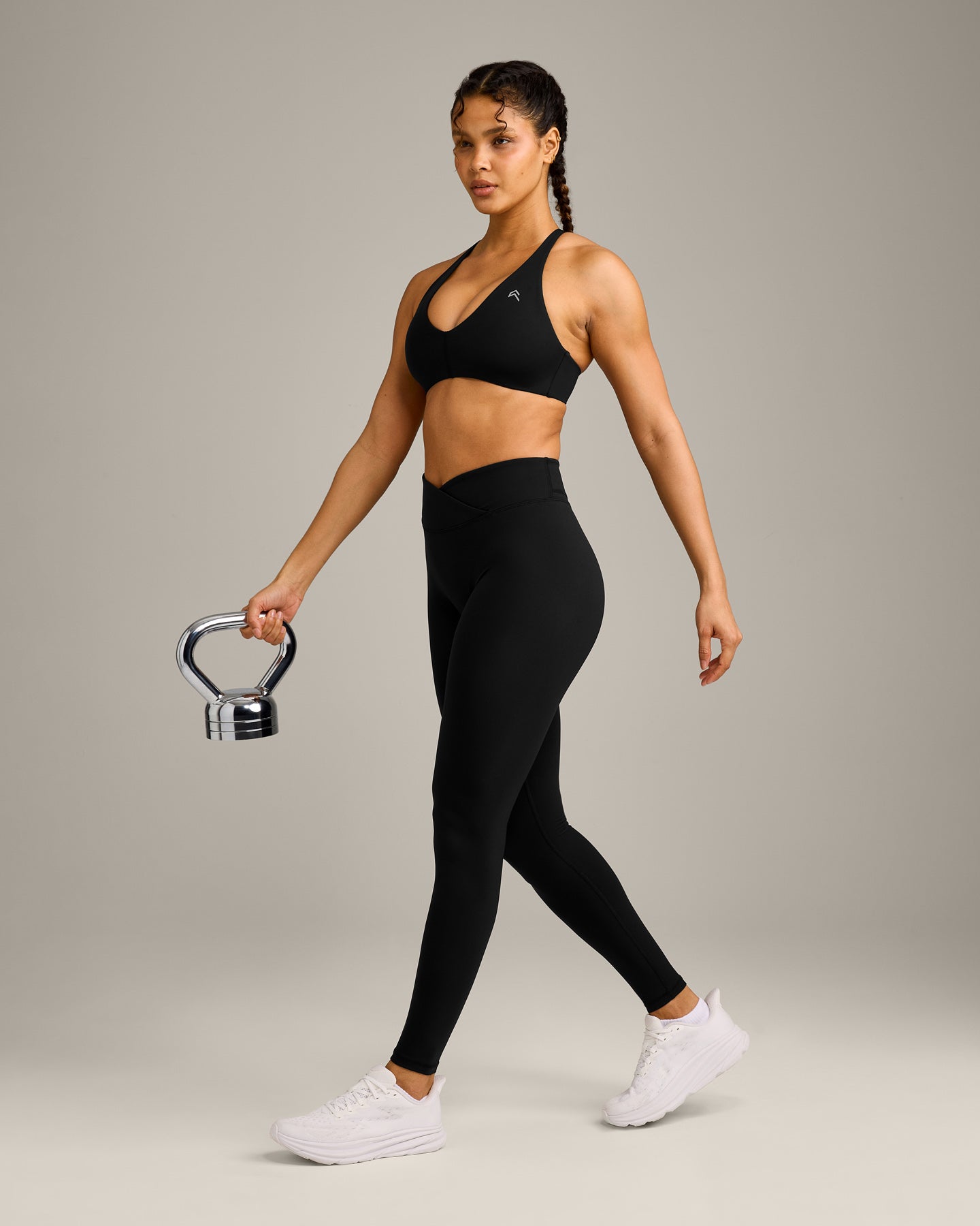 UnifiedMove Wrap Leggings with Reflective Logo | Black - Image 3