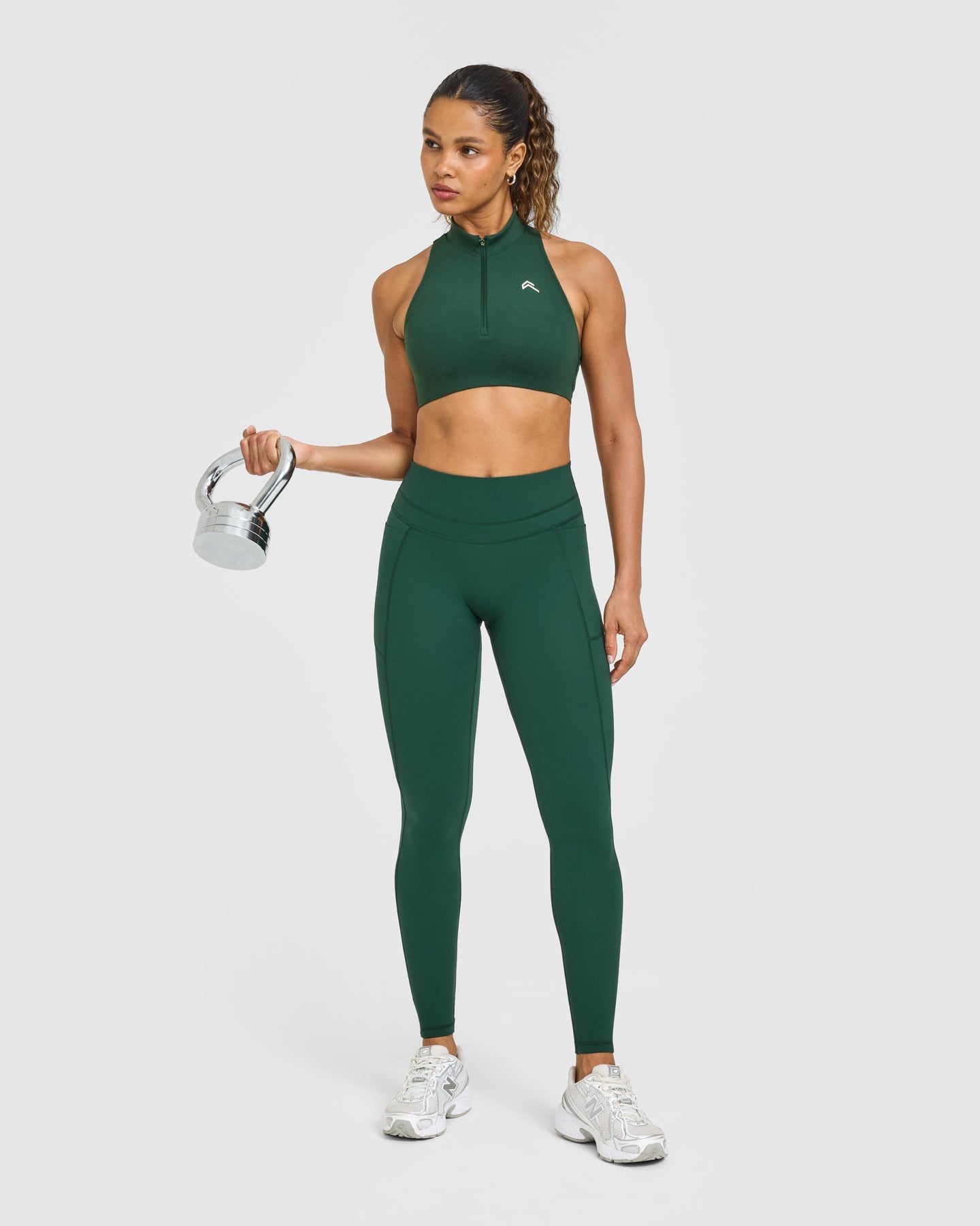 UnifiedMove High Waisted Pocket Leggings | Racing Green - Image 3
