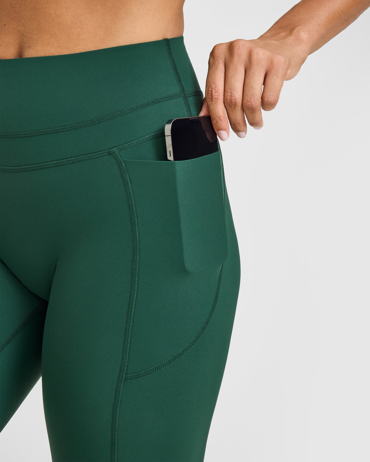 UnifiedMove High Waisted Pocket Leggings | Racing Green - Image 5