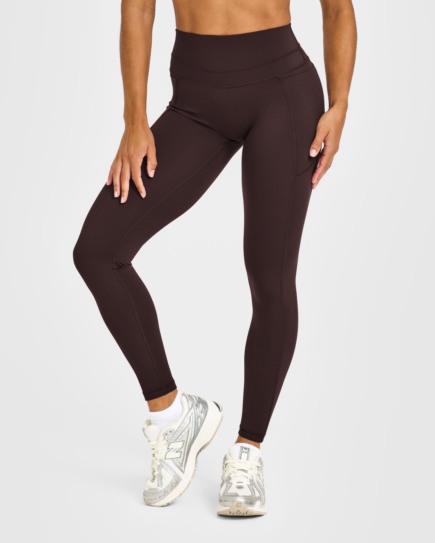 UnifiedMove High Waisted Pocket Leggings | 70% Cocoa - Image 2