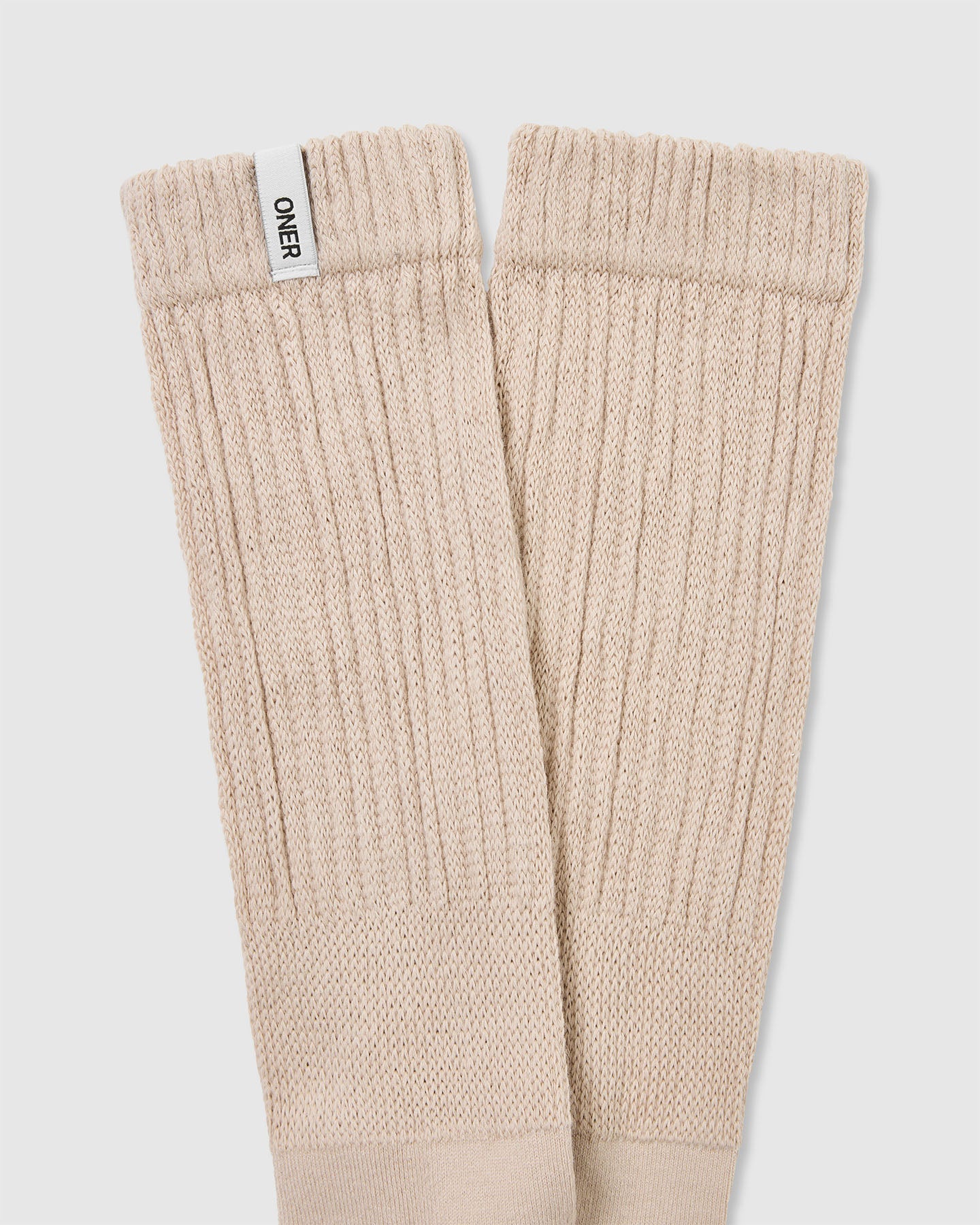 Slouchy Lounge Socks 2 Pack | Sand/White - Image 6