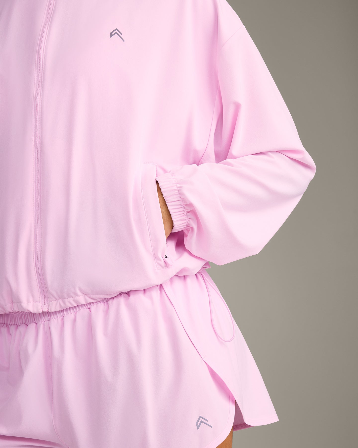 AirMove Jacket with Reflective Logo | Chalk Pink - Image 6