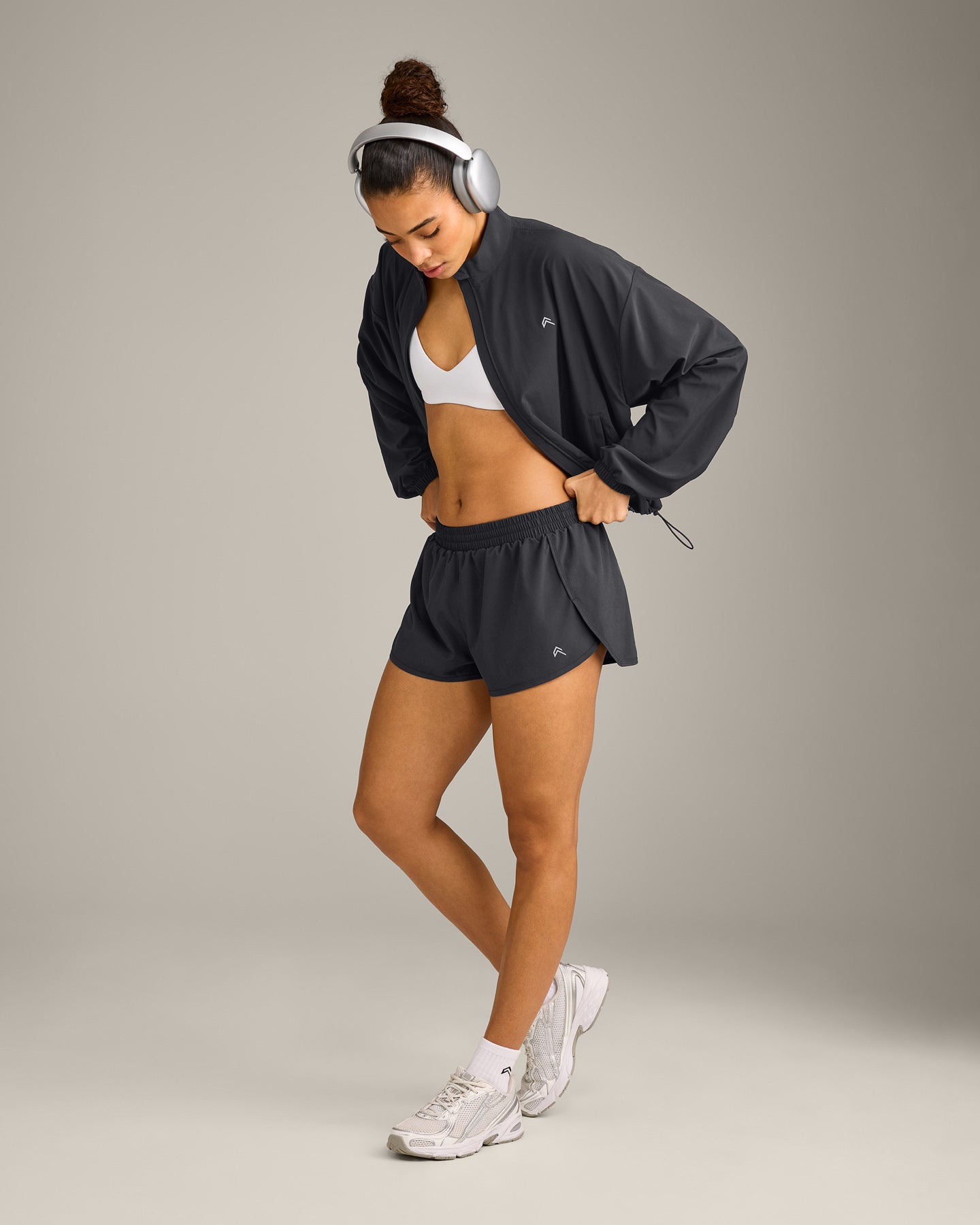 AirMove Lined Shorts 2" with Reflective Logo | Coal - Image 3