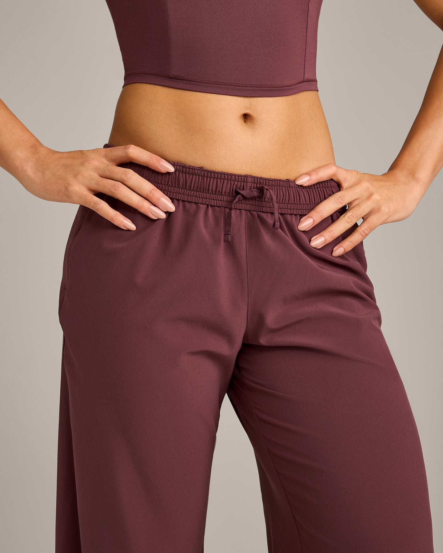 AirMove Straight Leg Pants with Reflective Logo | Velvet Mocha - Image 6