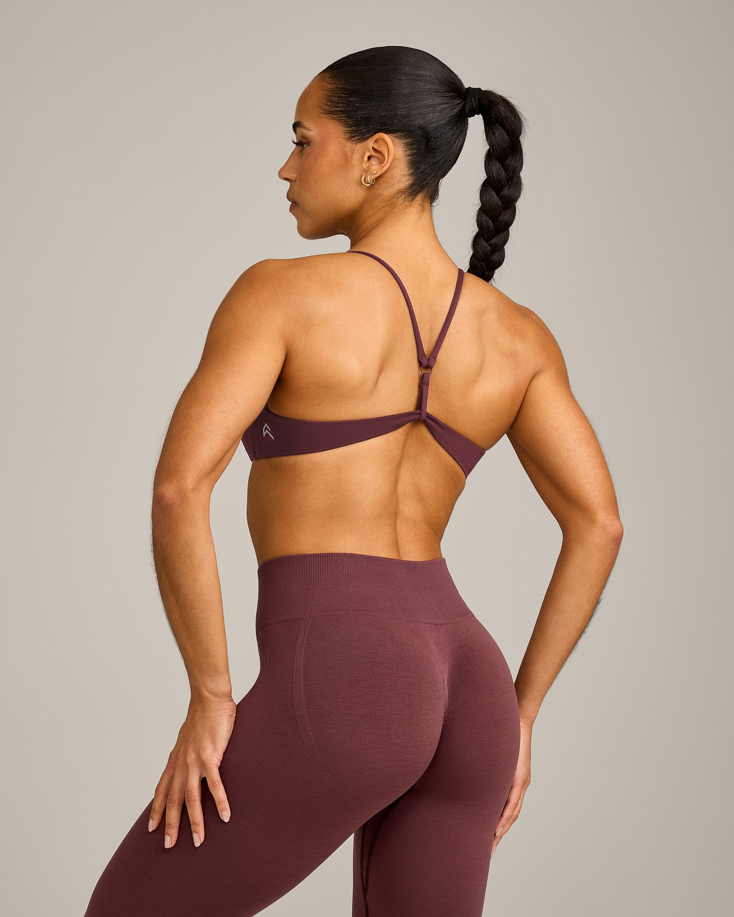 EasyLift Ultra Minimal Bralette with Grey Logo | Velvet Mocha - Image 6