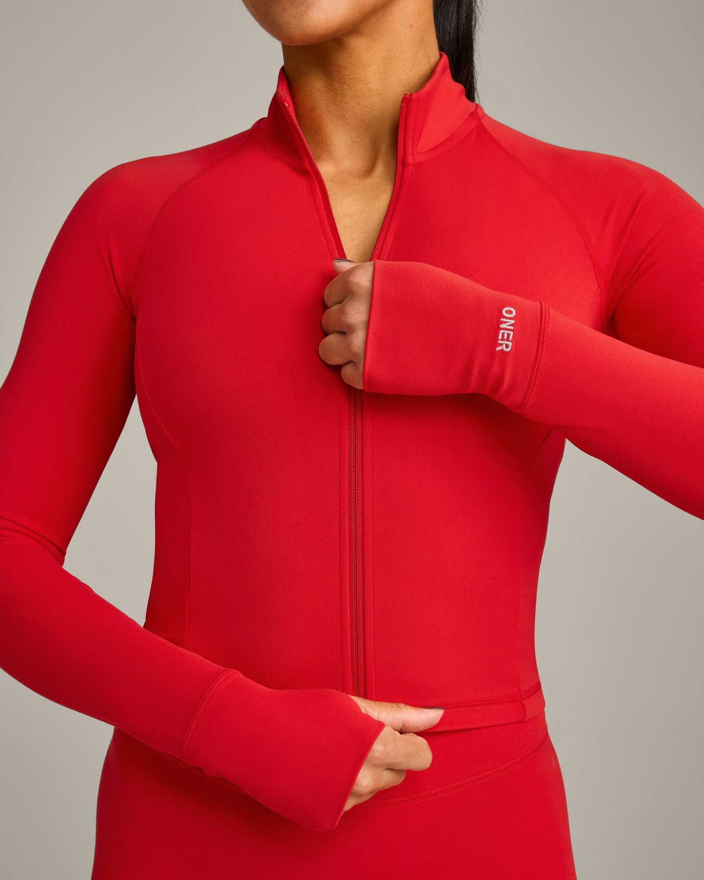 SoftMotion Mid Jacket with Grey Logo | Fiery Red - Image 6