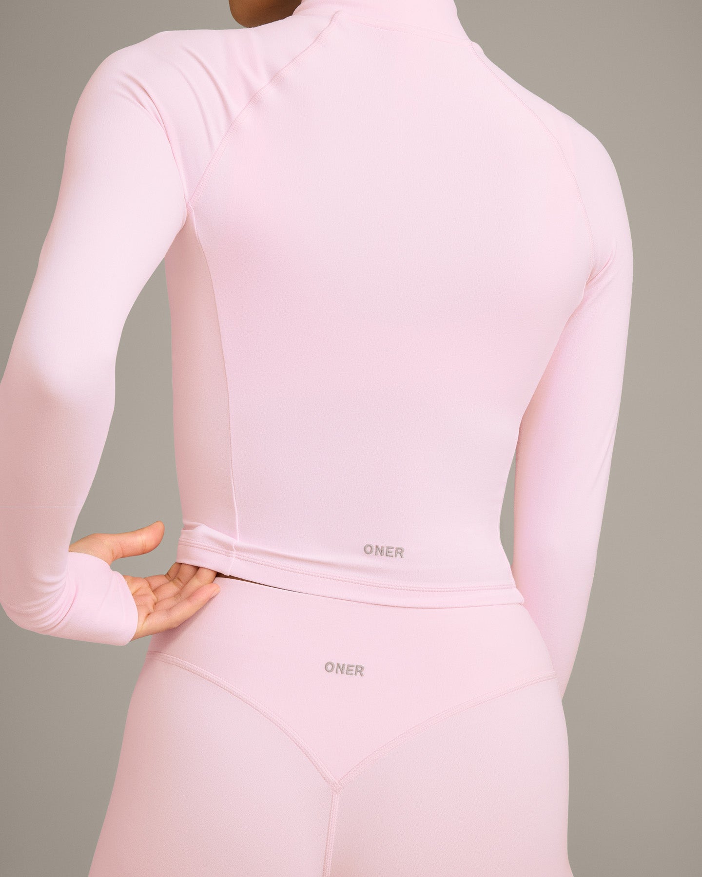 SoftMotion Mid Jacket with Grey Logo | Soft Girl Pink - Image 5