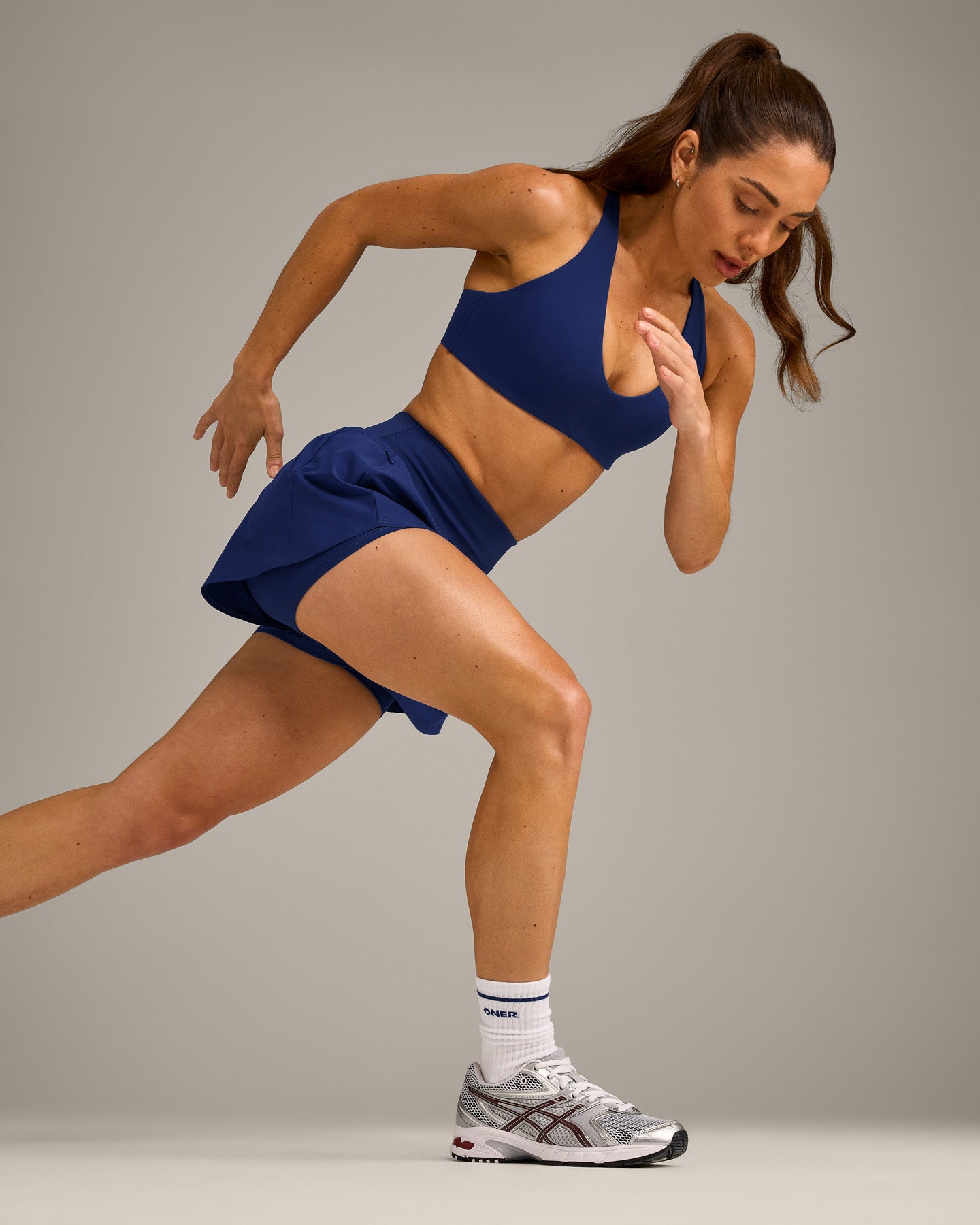 UnifiedMove Double Layer Shorts 5" with Reflective Logo | Varsity Blue - Image 6