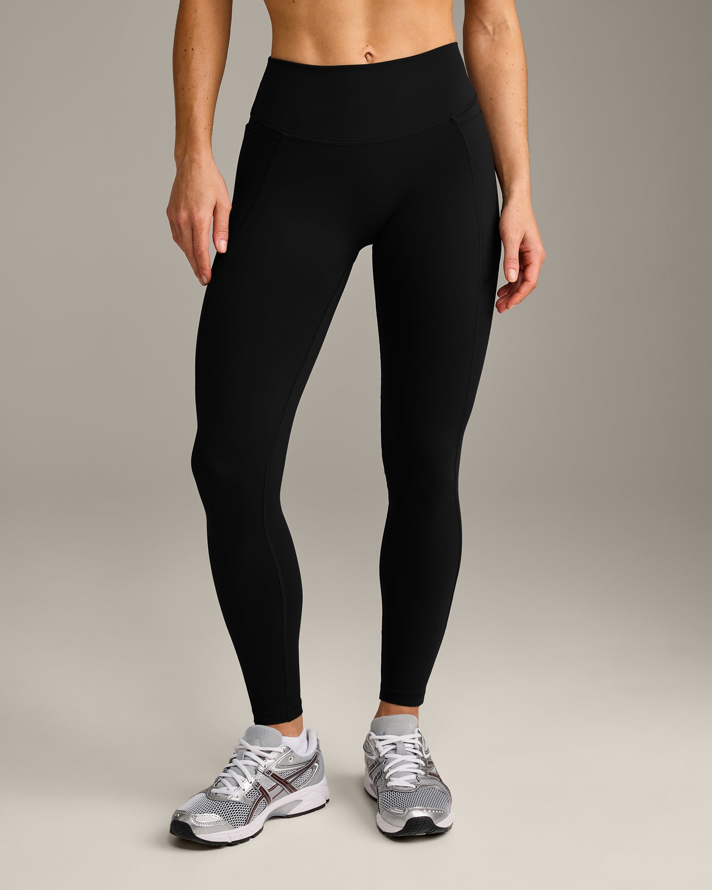 UnifiedMove Pocket Leggings with Bonding with Reflective Logo | Black - Image 2