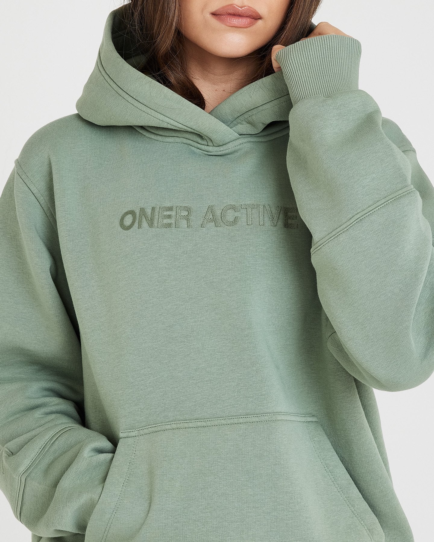 Classic Lounge Oversized Hoodie | Sage - Image 3
