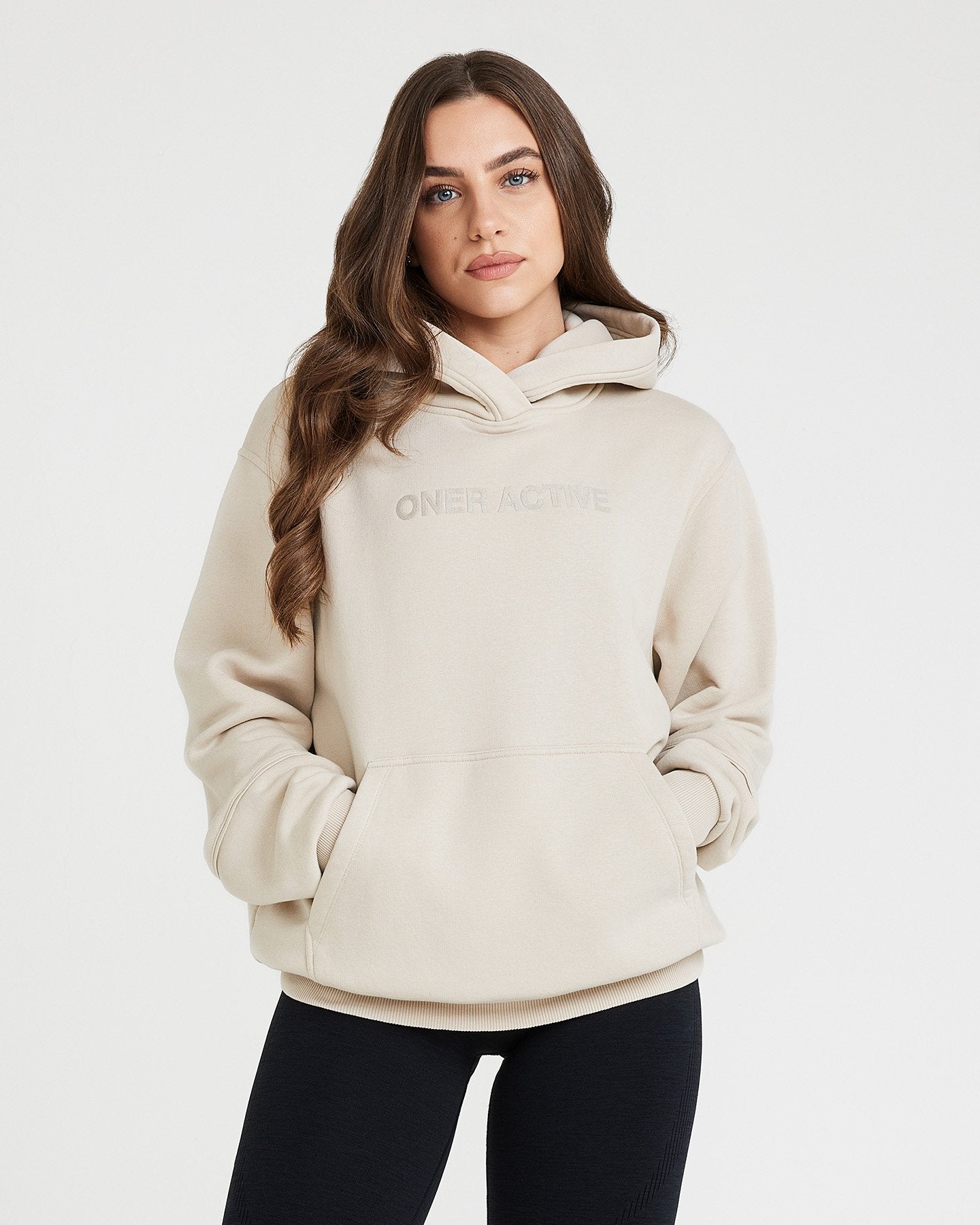 Classic Lounge Oversized Hoodie | Sand - Image 2