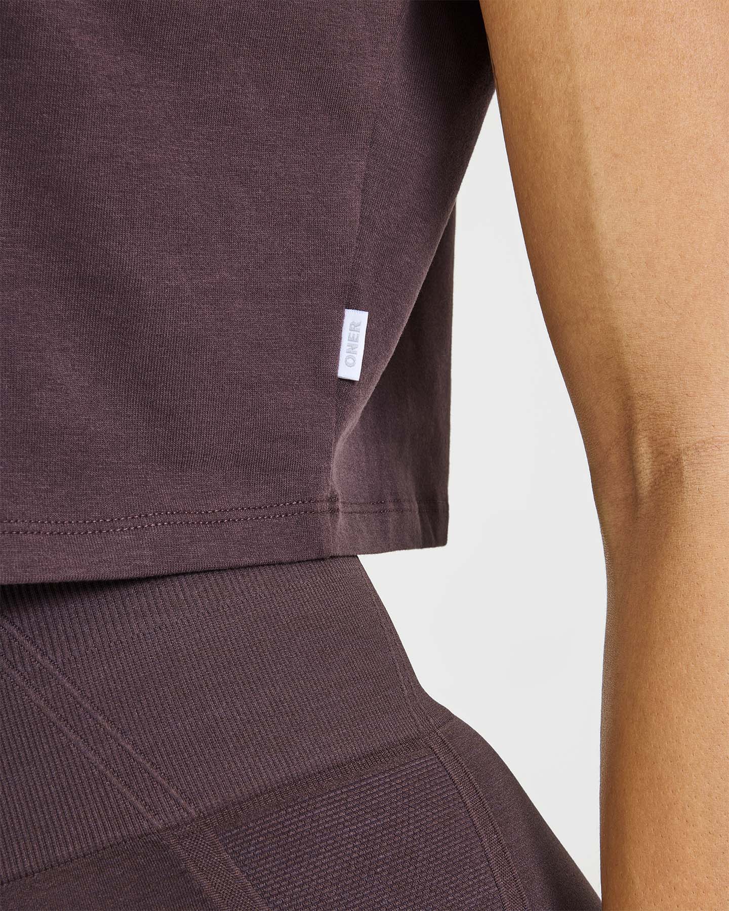 Cotton Relaxed T-Shirt | Umber Brown - Image 5