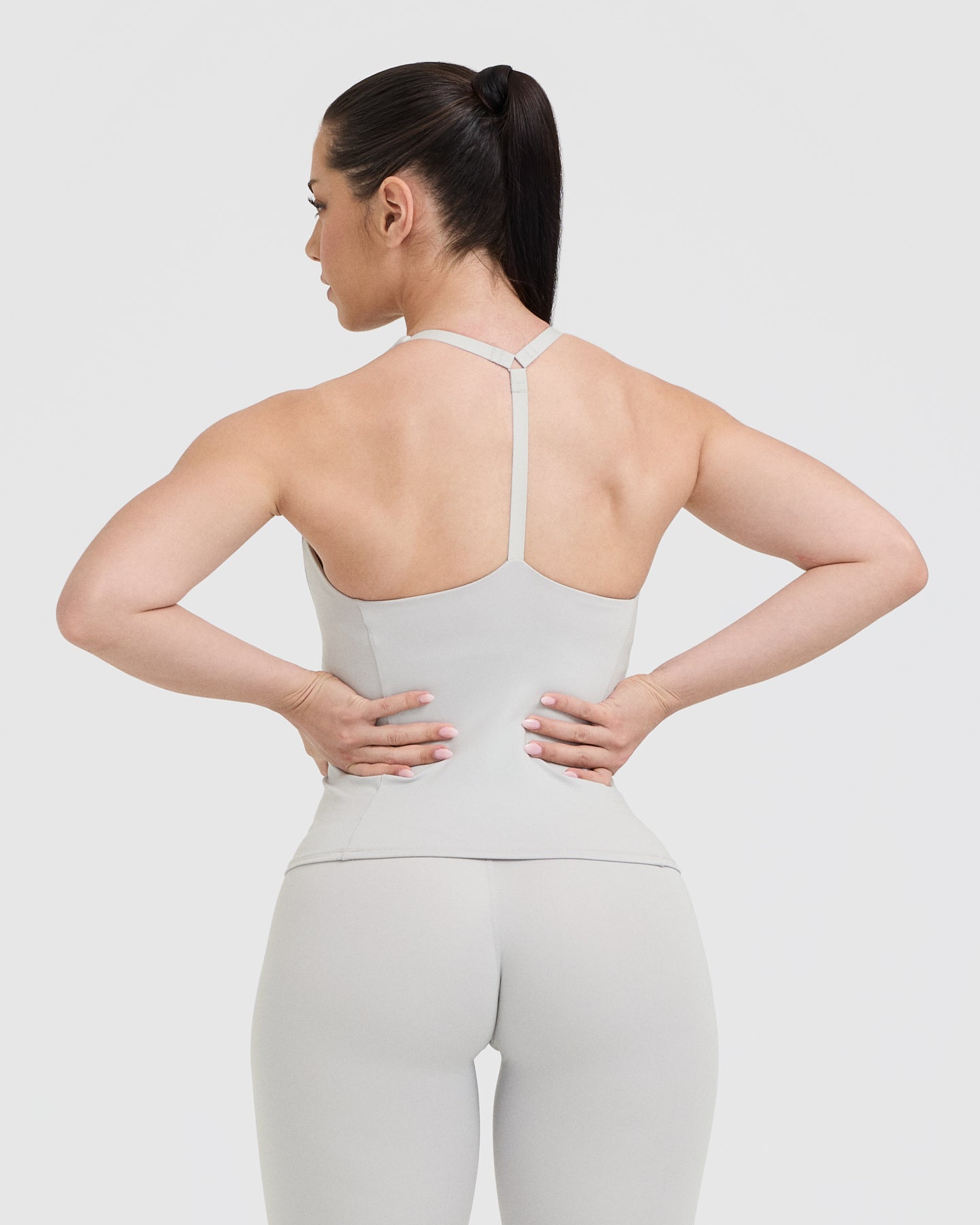 Alternative view of Timeless Square Neck Vest | Light Grey