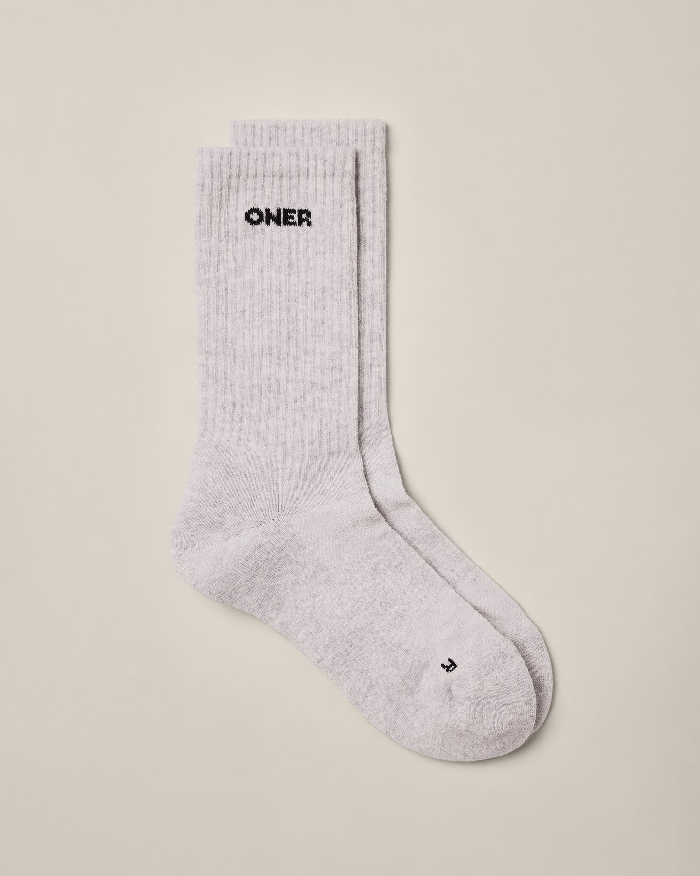 Oner Long Crew Socks 1 Pack | Grey Marl - Image 5