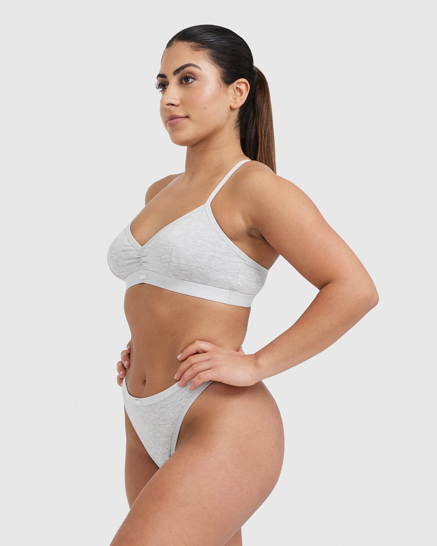 Soft Classic Bralette | Grey Marl - Image 3