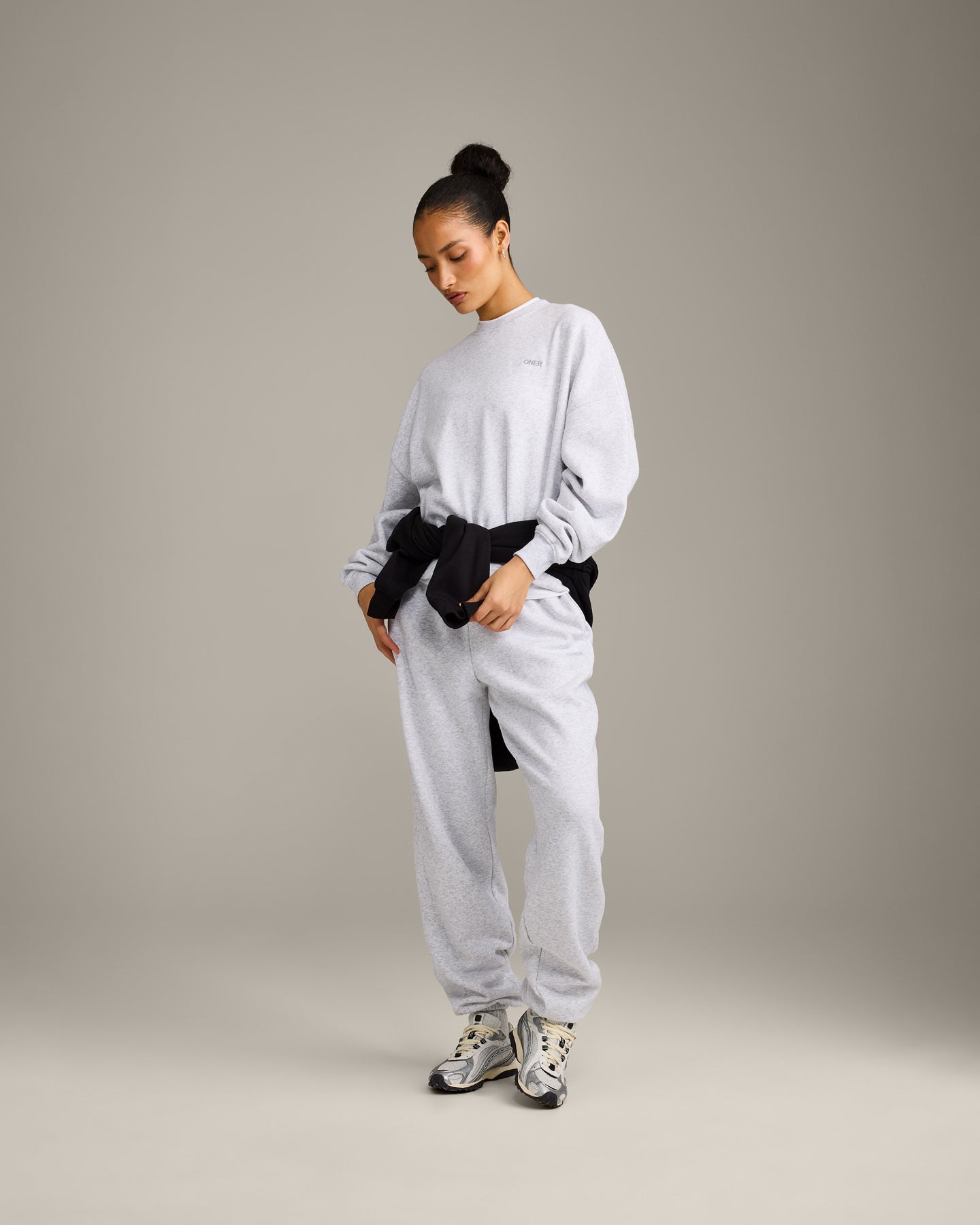 Foundations All Season Crew Neck Sweatshirt | Grey Marl - Image 2