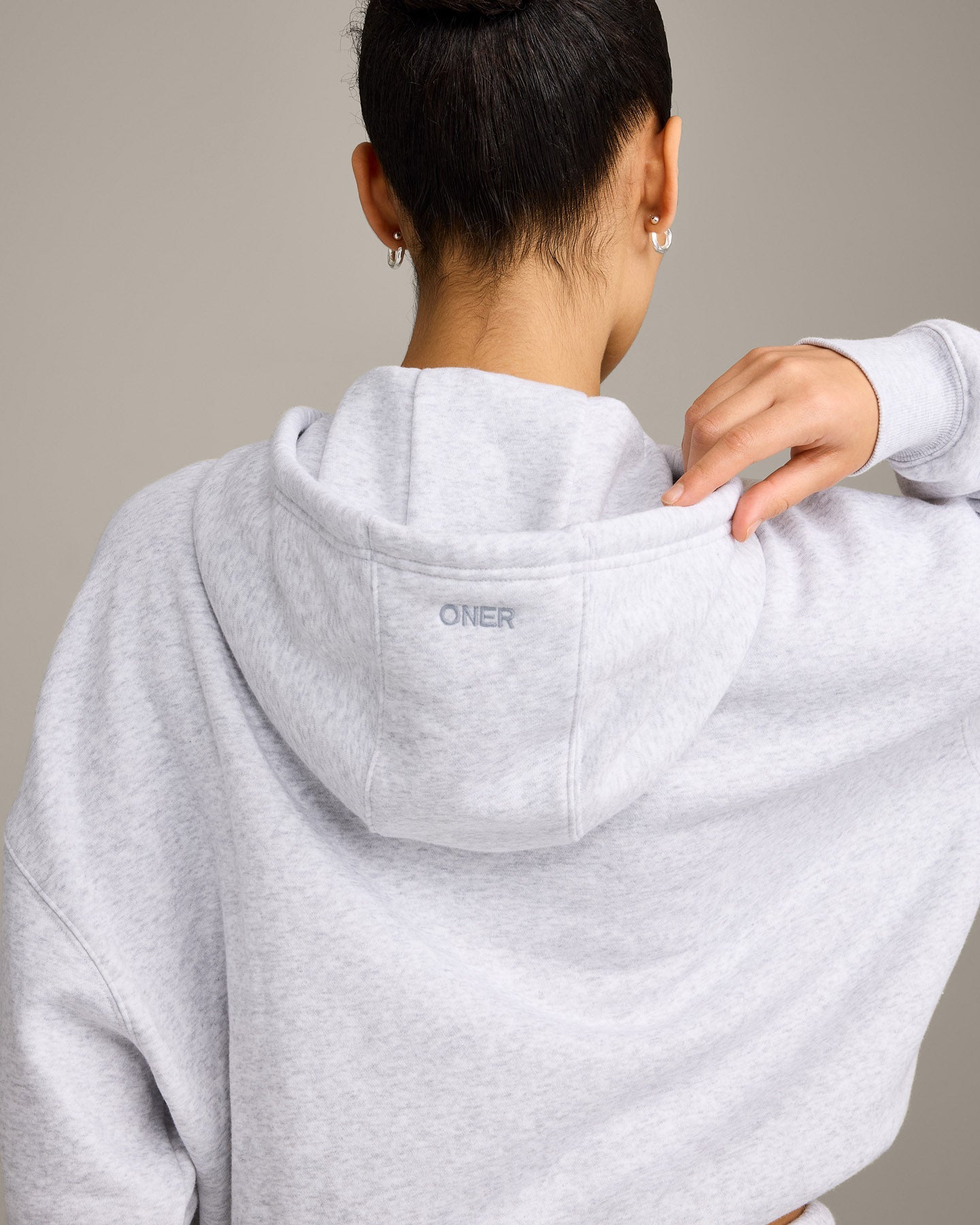 Foundations All Season Zip Through Hoodie | Grey Marl - Image 2