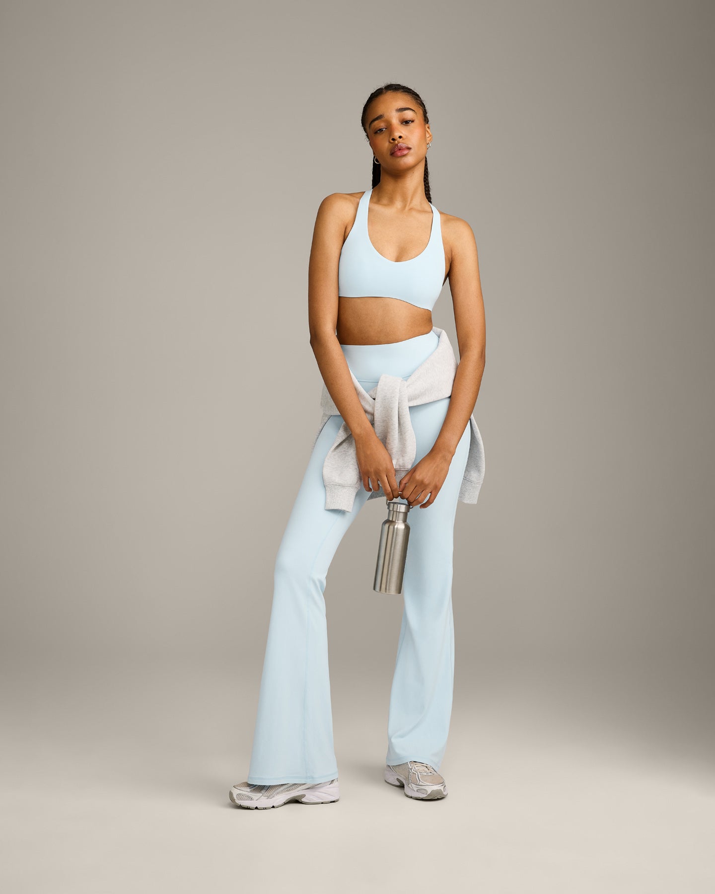 SoftMotion Bralette with Grey Logo | Cloud Blue - Image 3