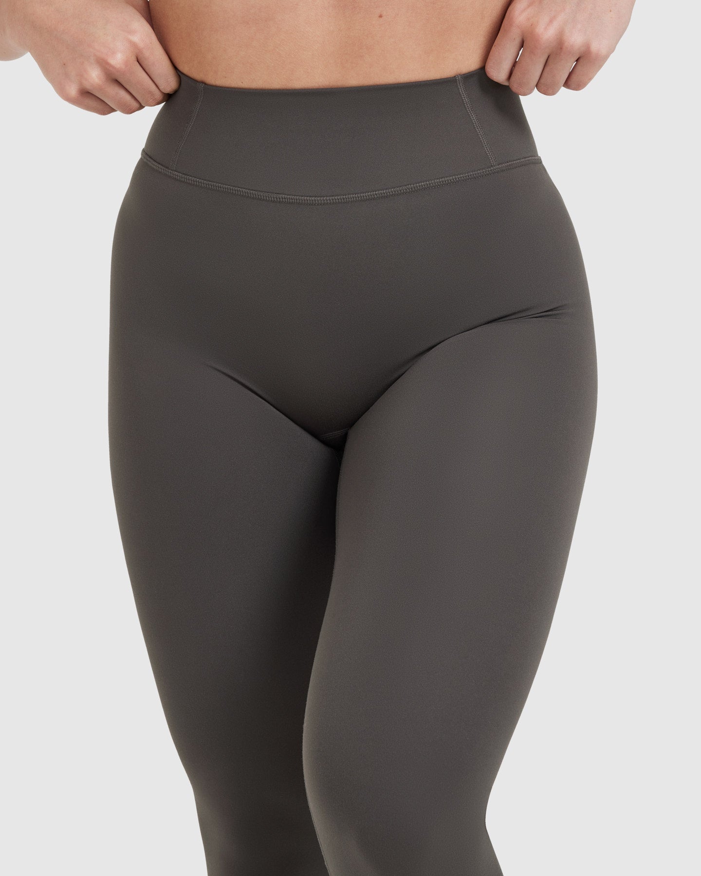 Timeless High Waisted Leggings | Deep Taupe - Image 4