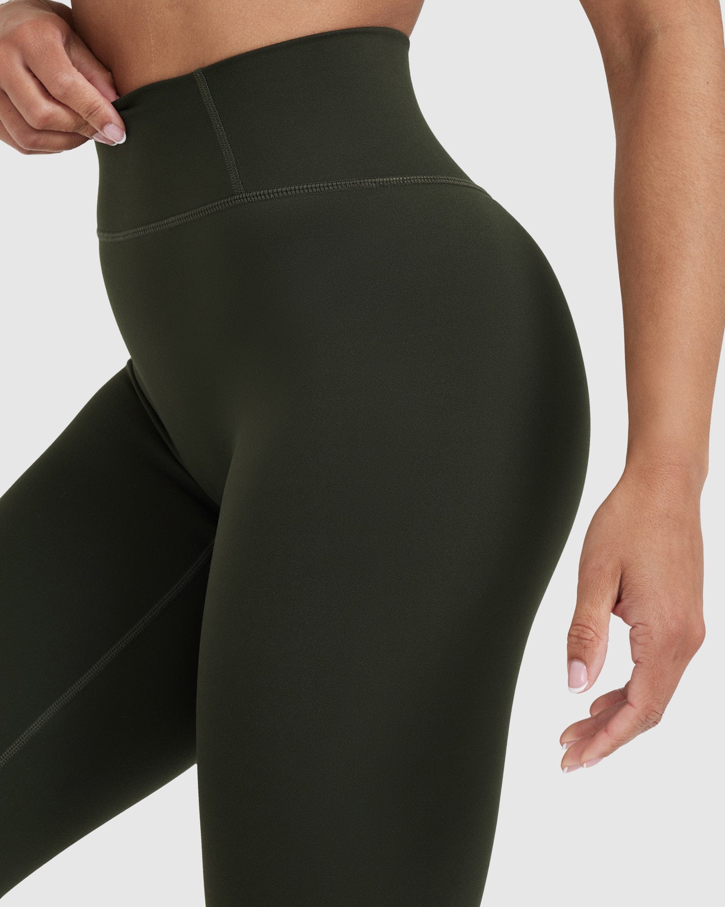 Timeless High Waisted Leggings | Khaki - Image 4