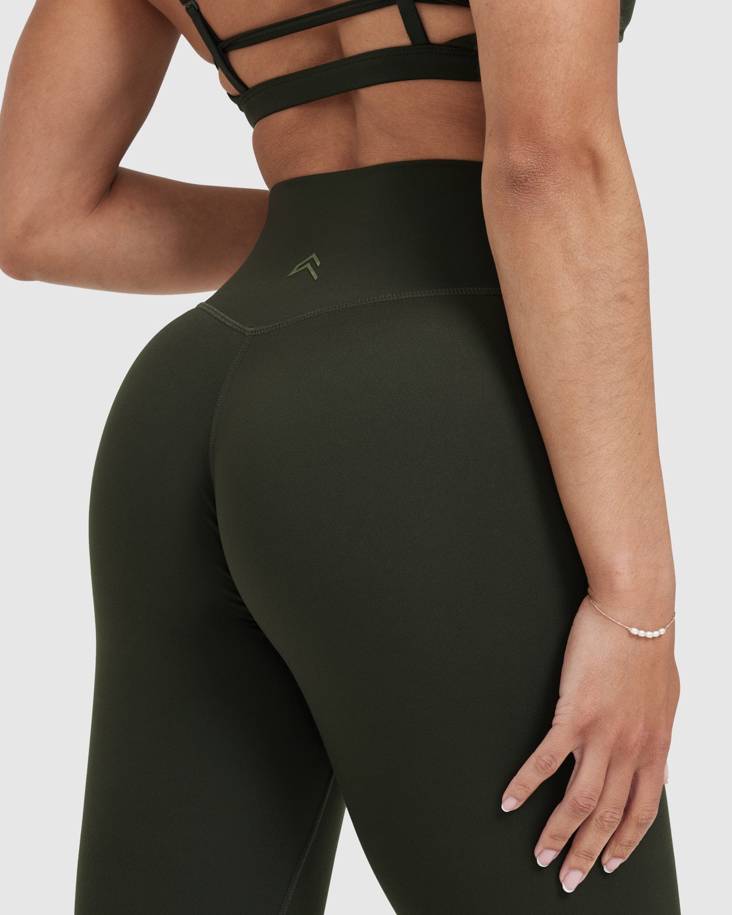 Timeless High Waisted Leggings | Khaki - Image 5