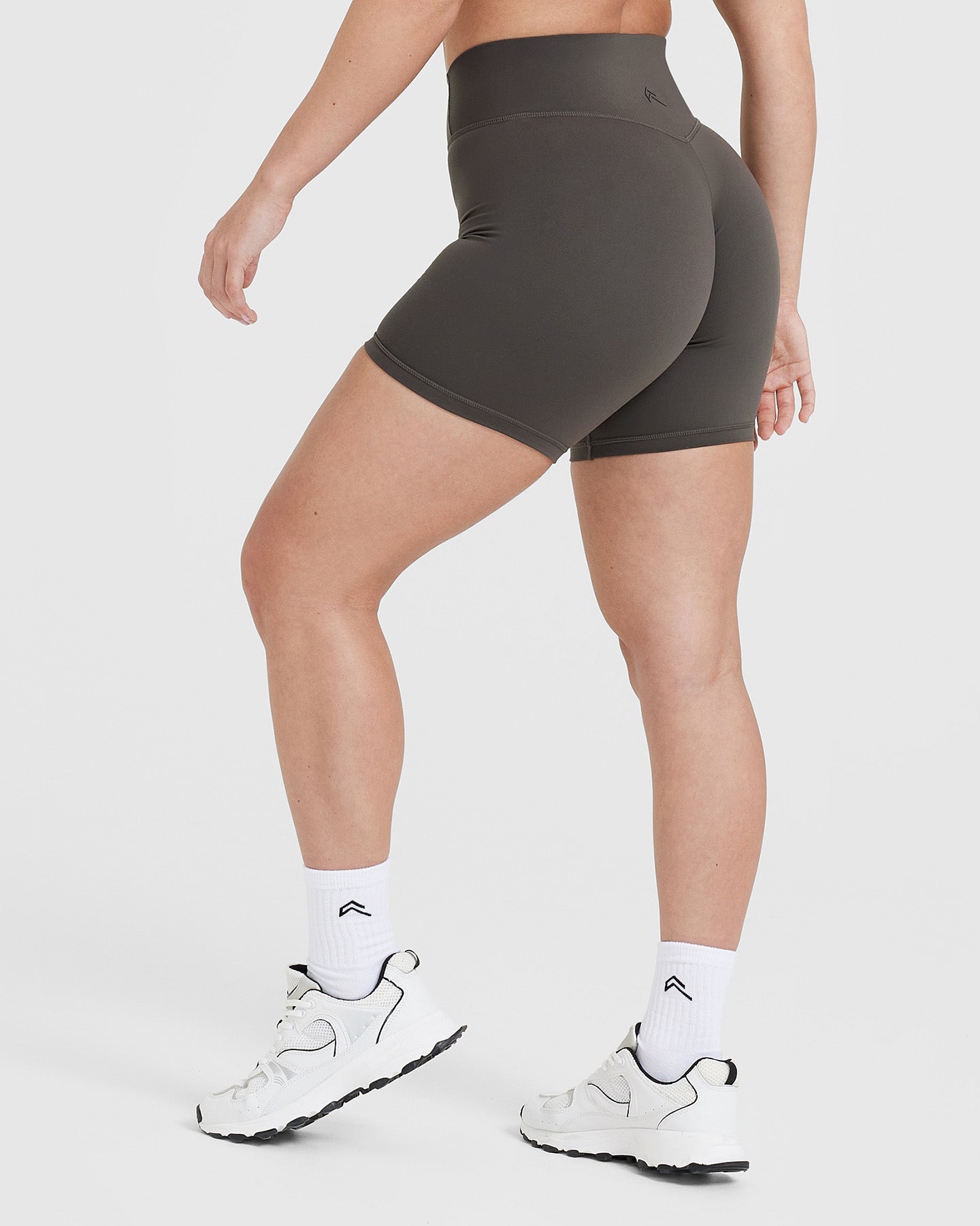 Alternative view of Timeless High Waisted Shorts 6" | Deep Taupe