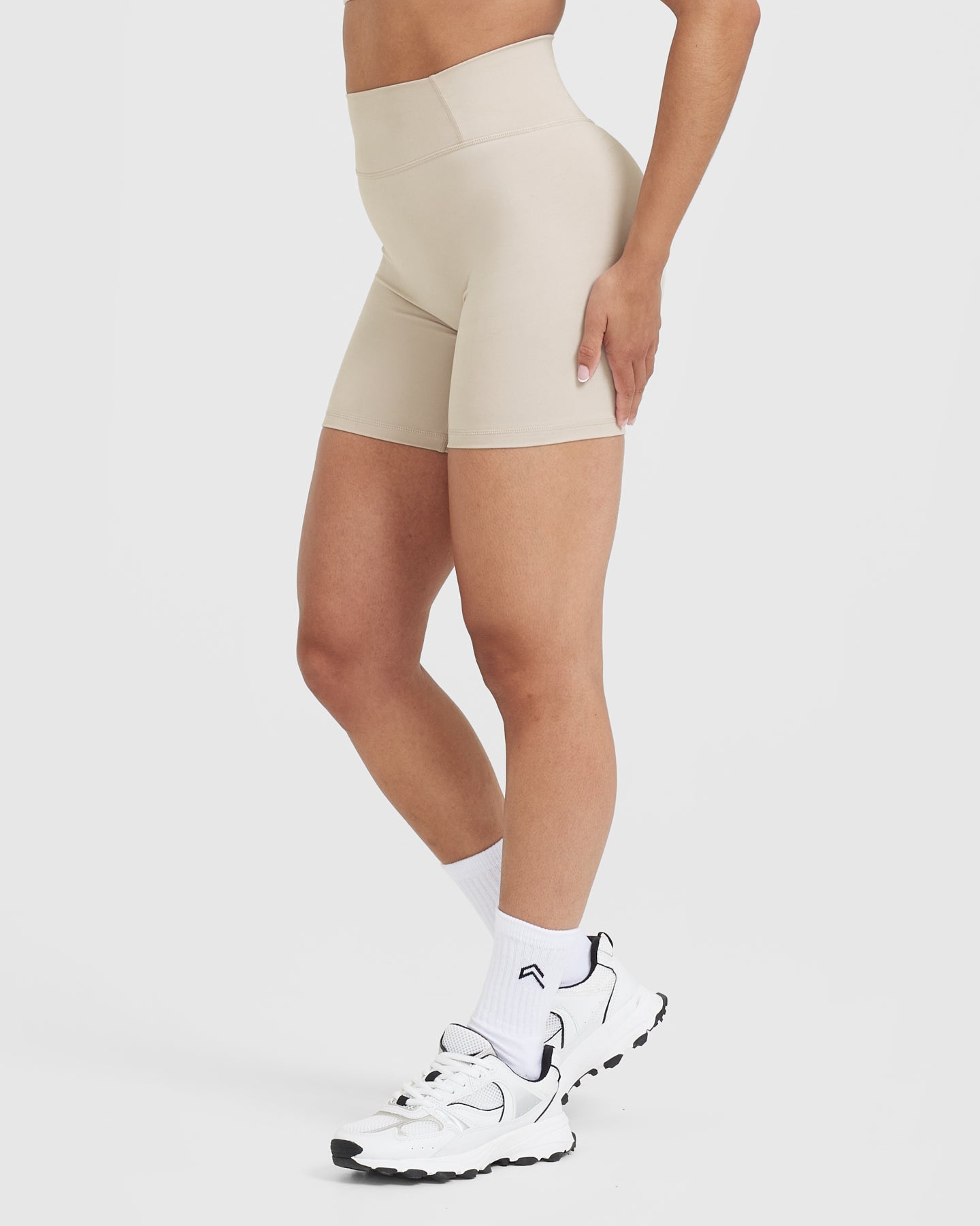 Timeless High Waisted Shorts 6" | Sand - Image 3