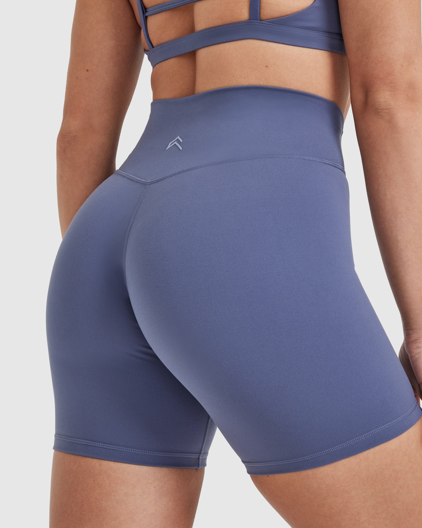 Timeless High Waisted Shorts 6" | Slate Blue - Image 5