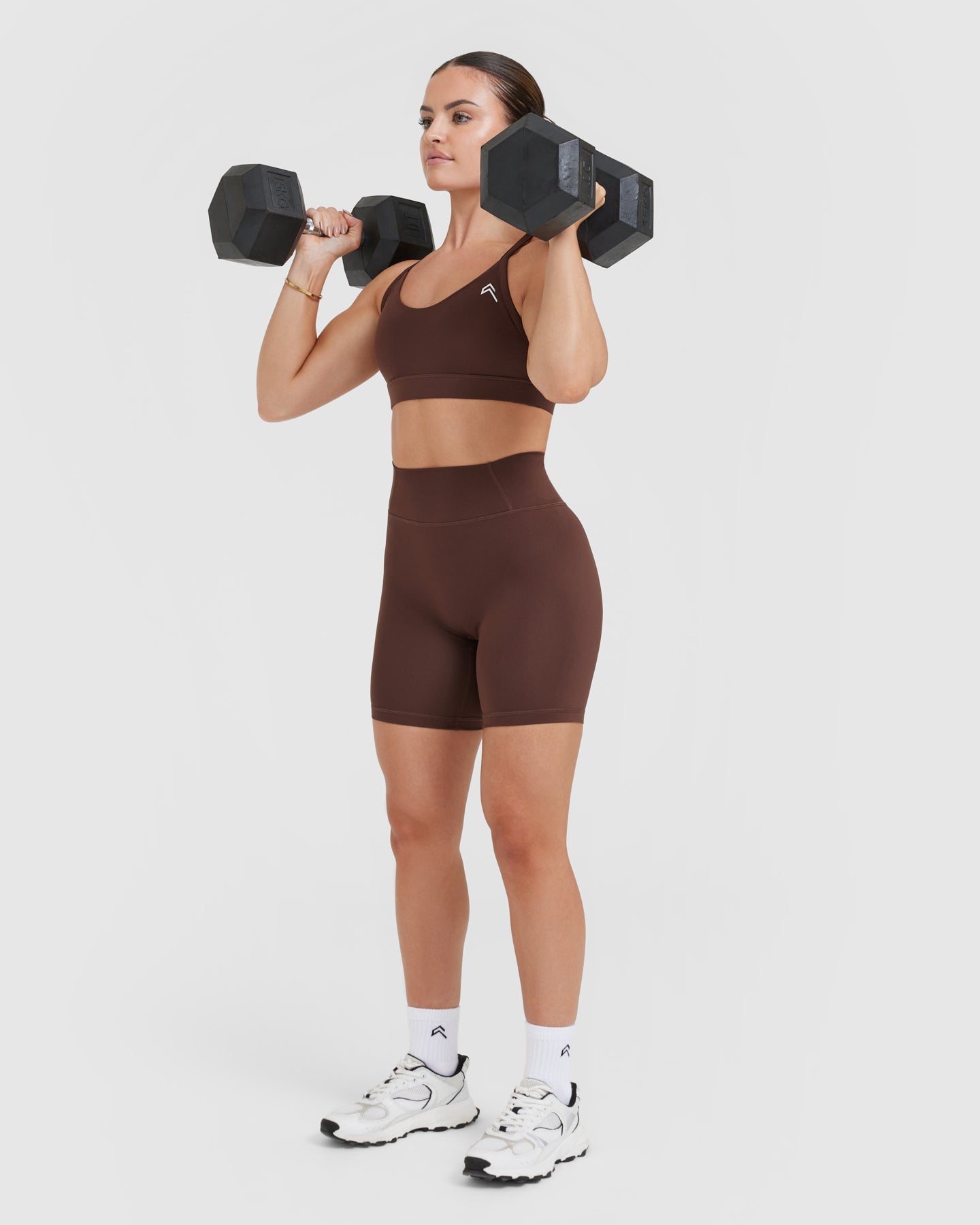 Timeless High Waisted Shorts 6" | Espresso - Image 6